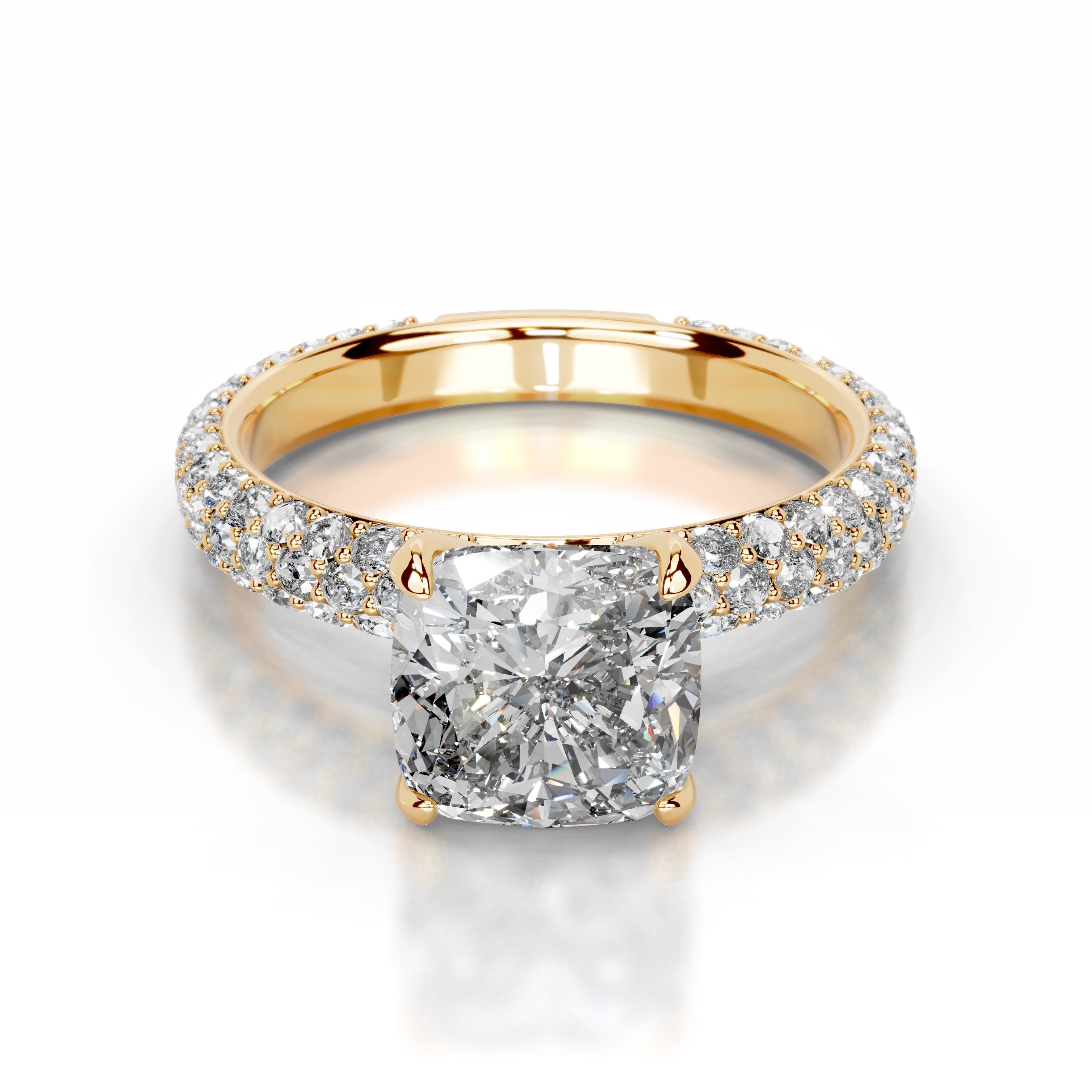 Charlotte Lab Grown Diamond Ring - 18K Yellow Gold、mySite、hinf8tx79