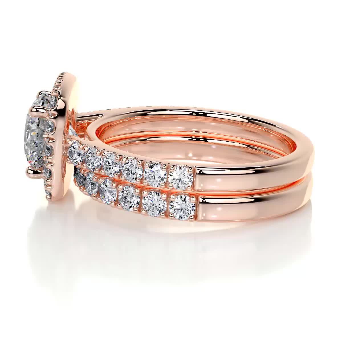 Sienna Diamond Bridal Set -14K Rose Gold、mySite、hinf8tx79