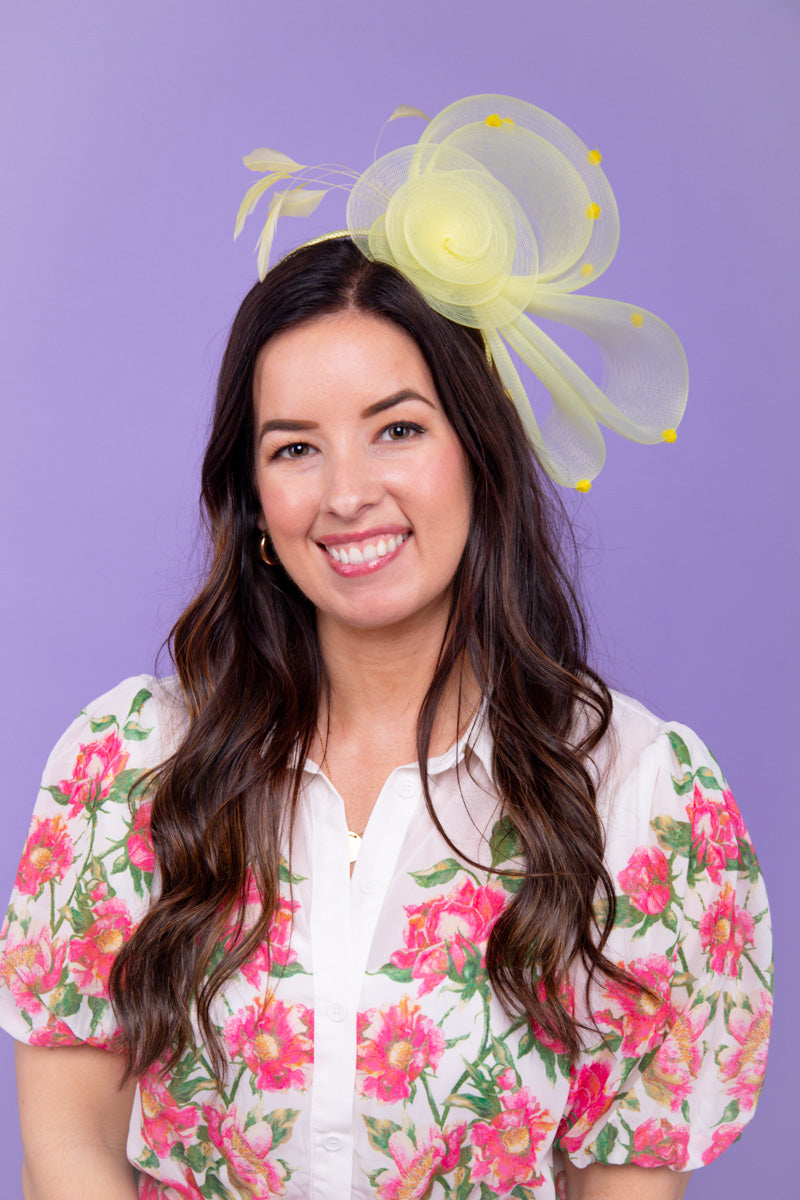 Let's Go Fascinator-Yellow - FINAL SALE、mySite、hinf8tx79