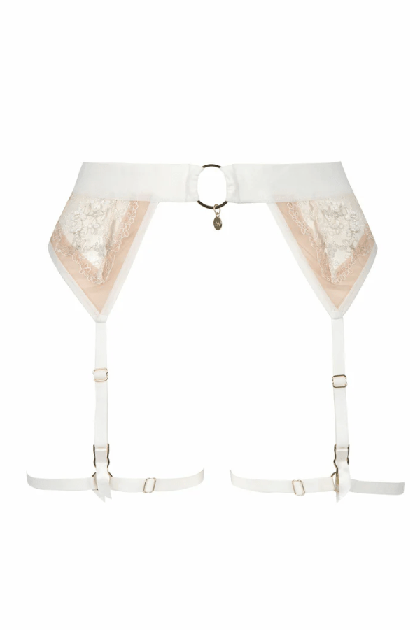 Après Minuit Suspender Belt - White、mySite、bengalsvssteelers