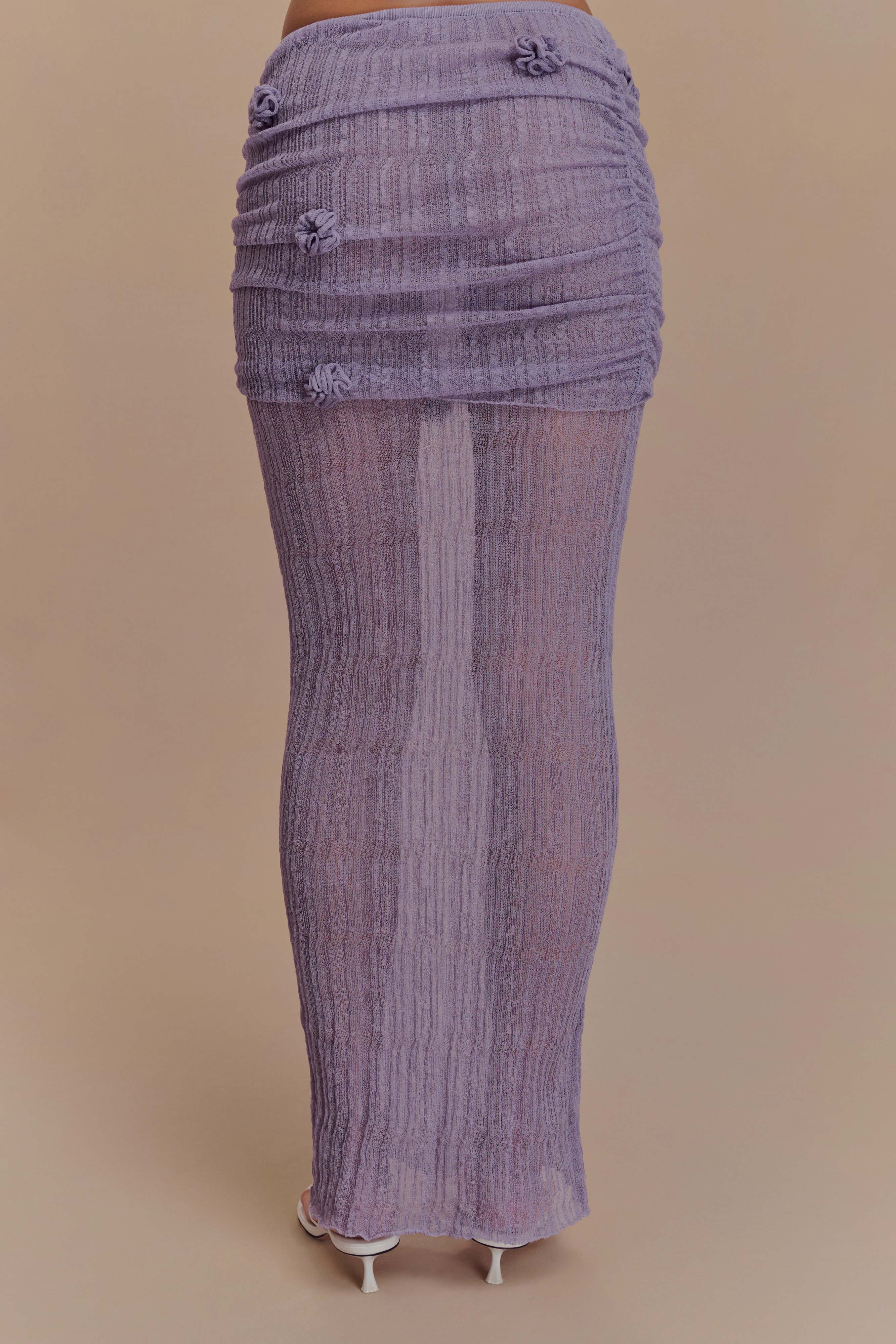 Orianna Orchid Knit Maxi Skirt - Orchid、mySite、solidvoid