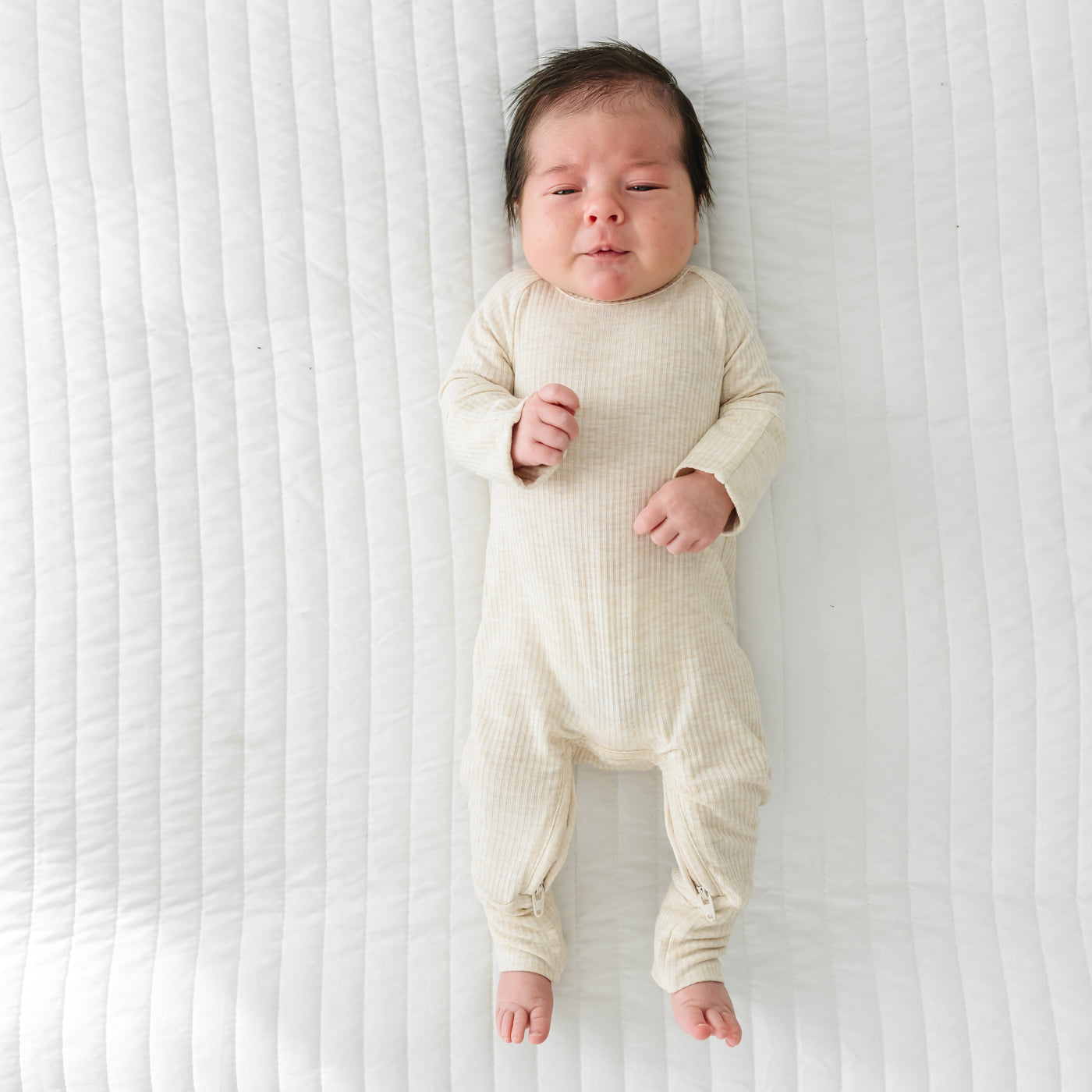  Heather Oatmeal Ribbed Crescent Zippy、mySite、layawaytickets