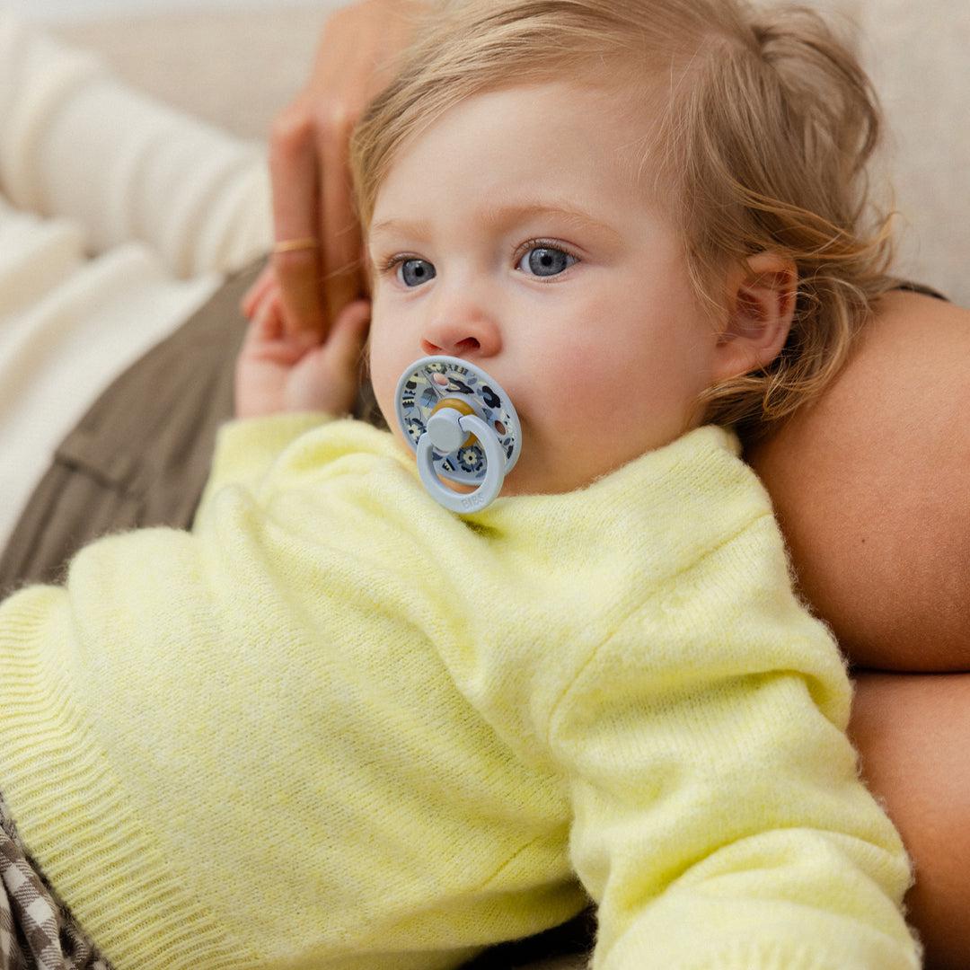  BIBS X LIBERTY Colour Latex Pacifier - 2 Pack - Dusty Blue Mix - Bobo、mySite、merchandisen