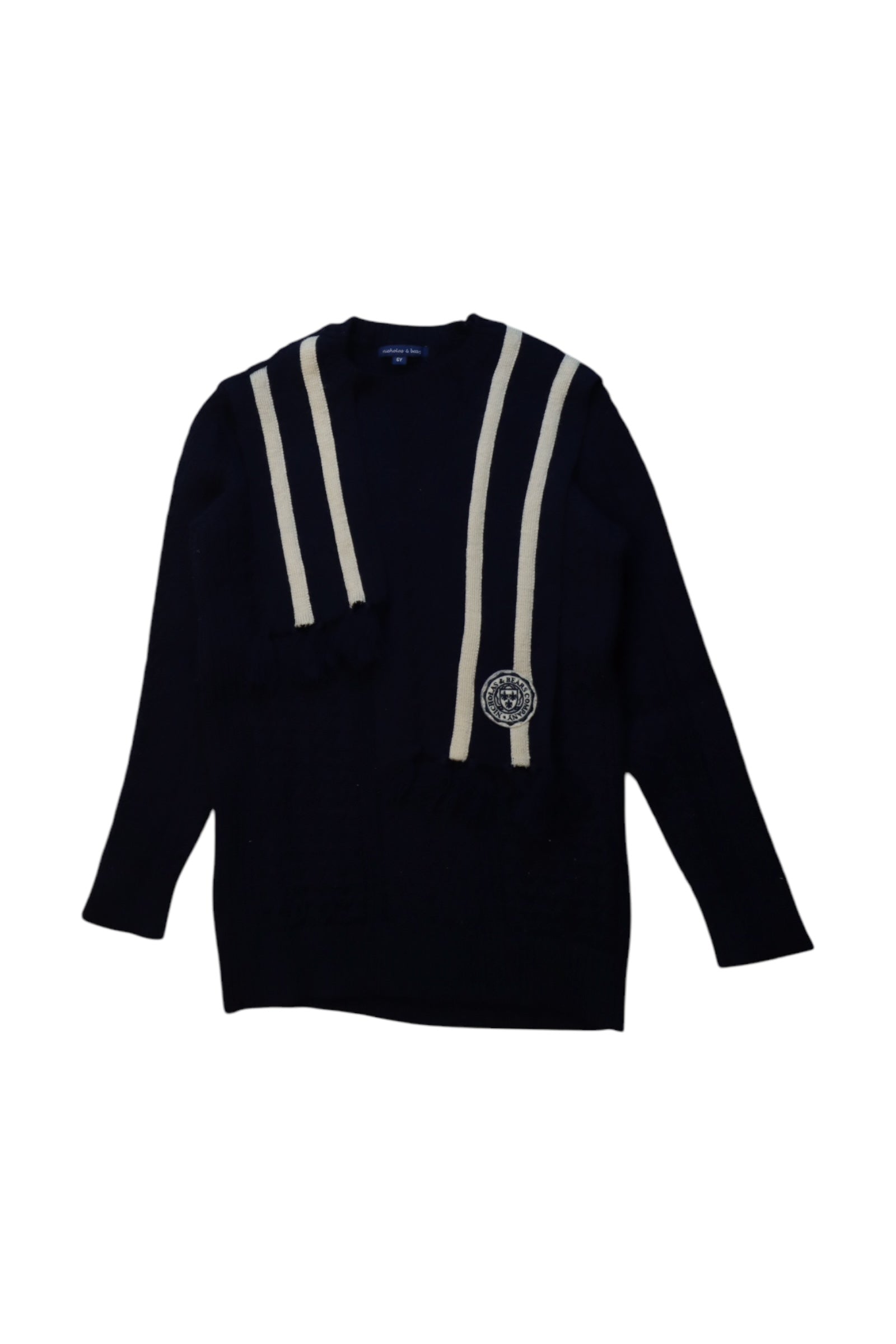Nicholas & Bears Knit Sweater With Stripes Size 6T、mySite、g9winljtr