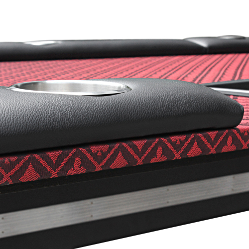 96 inches Poker Table Model 18755 Red with Cup Holders and Chips Tray、、casual