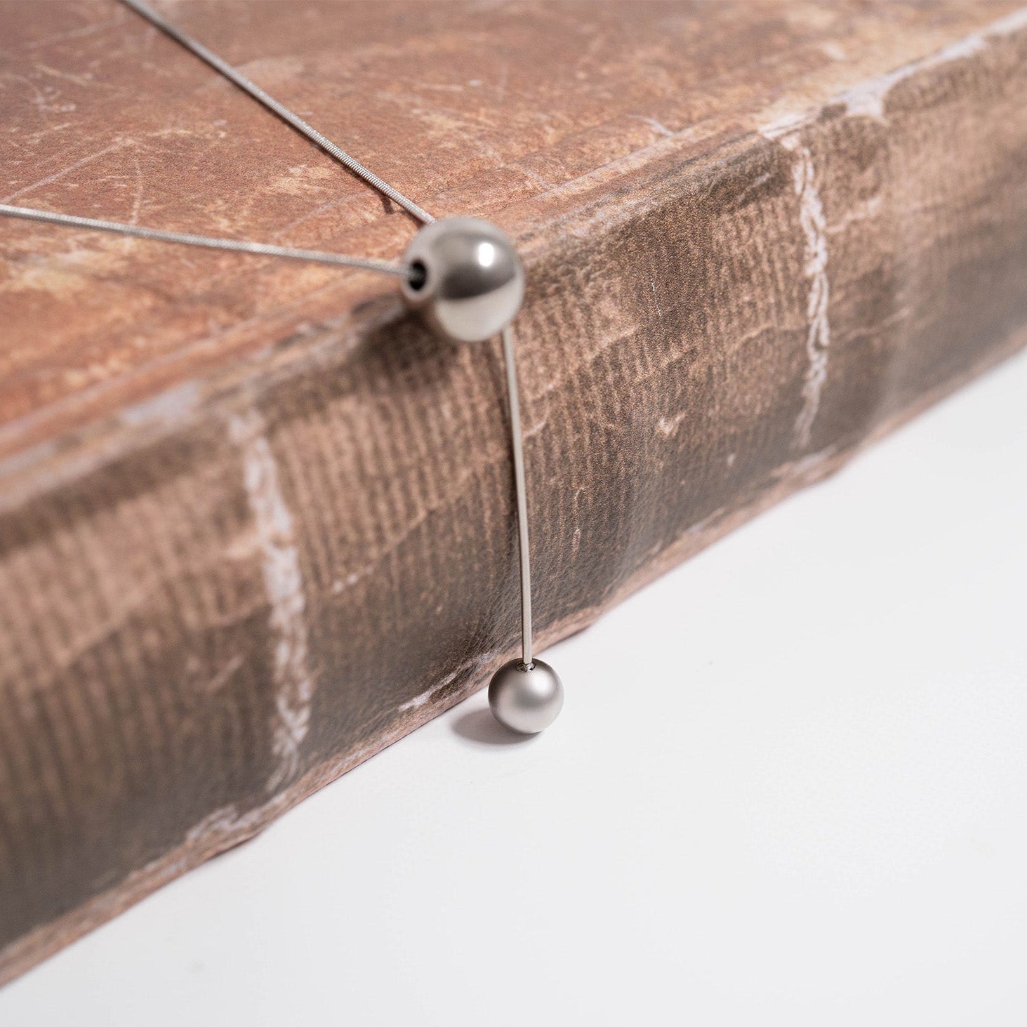 18K Gold PVD Stainless Steel Snake Chain Ball Pendant Necklace / CHN0024、mySite、dreamappss