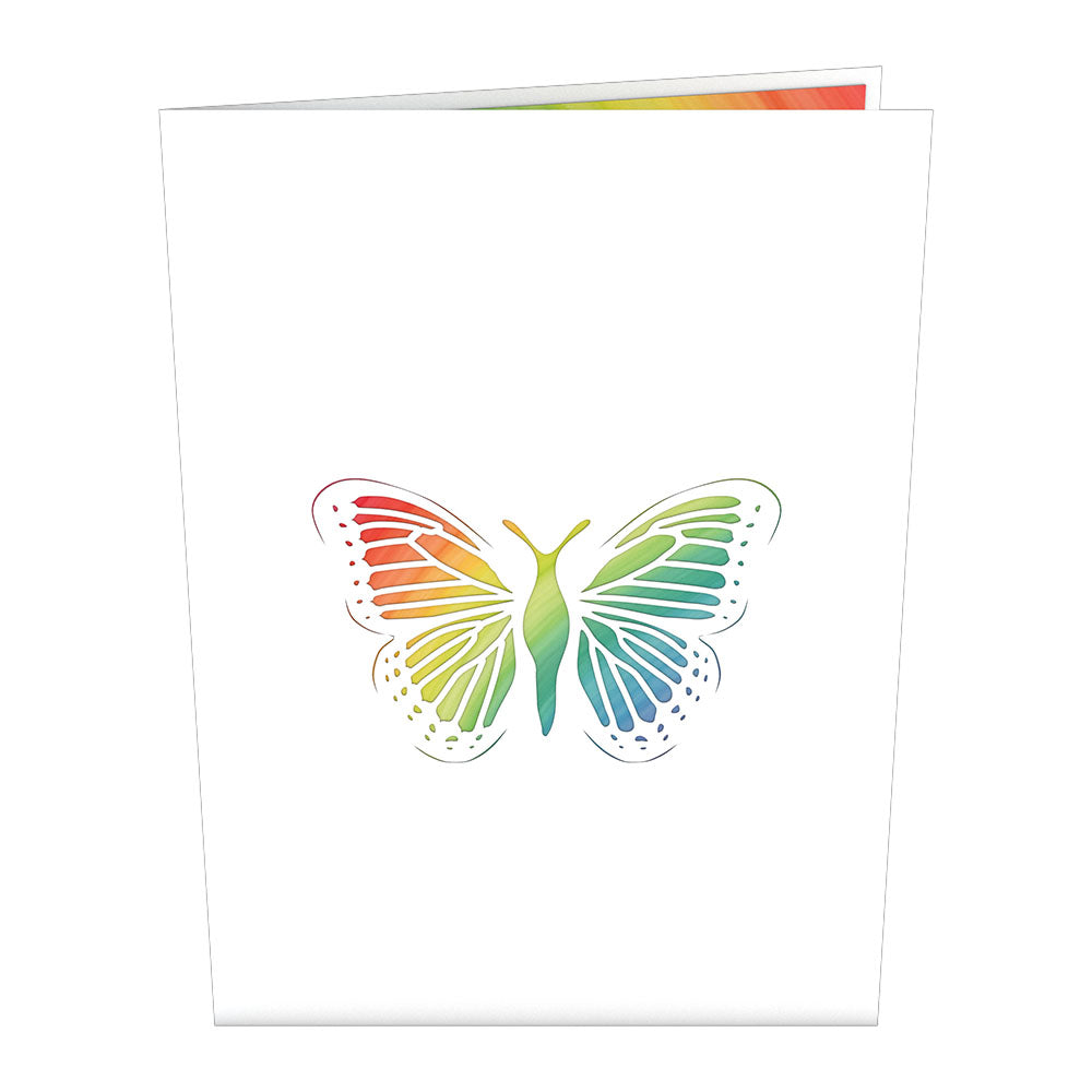 Rainbow Butterfly Pop-Up Card、mySite、solidvoid