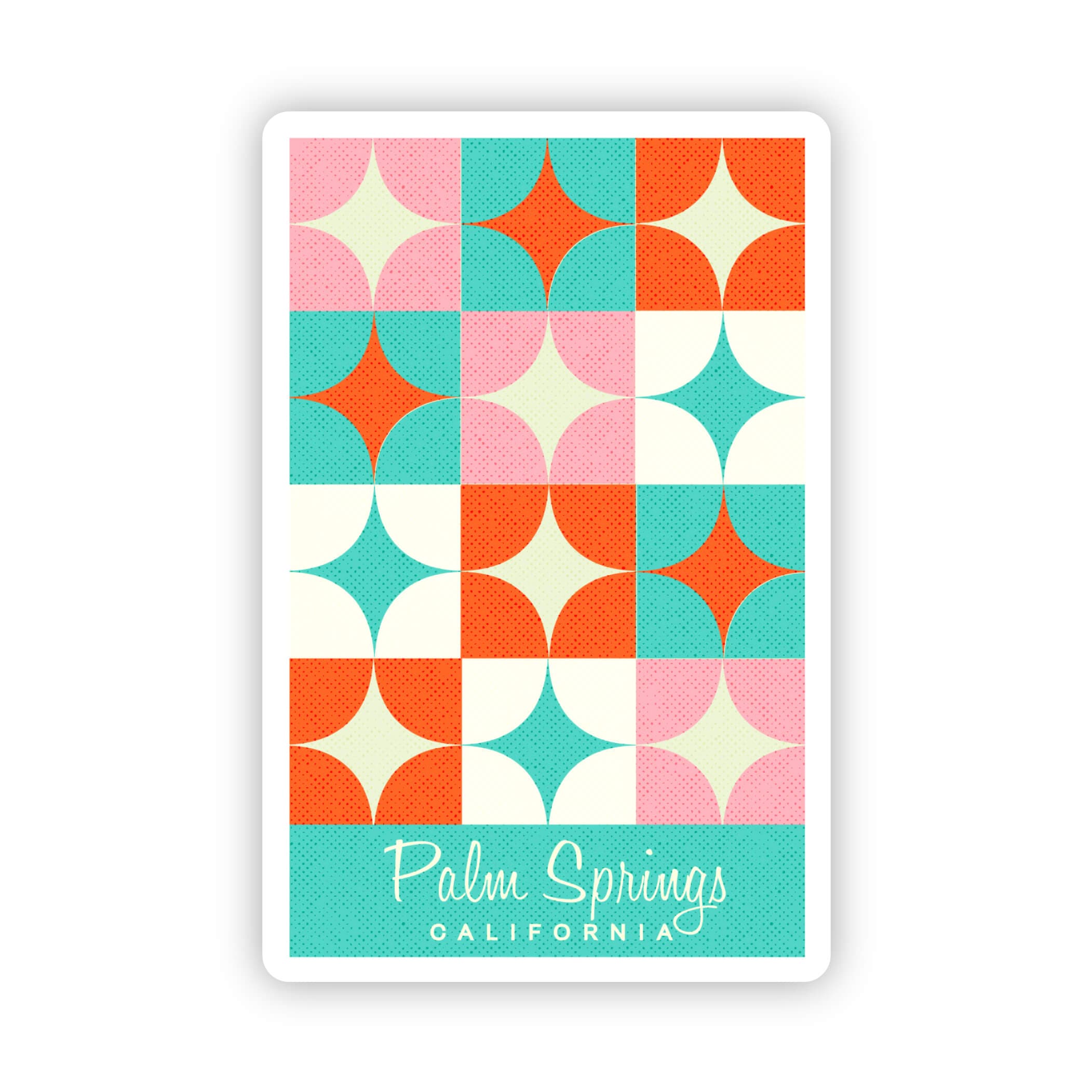  Palm Springs California Sticker、mySite、elrpsem3k