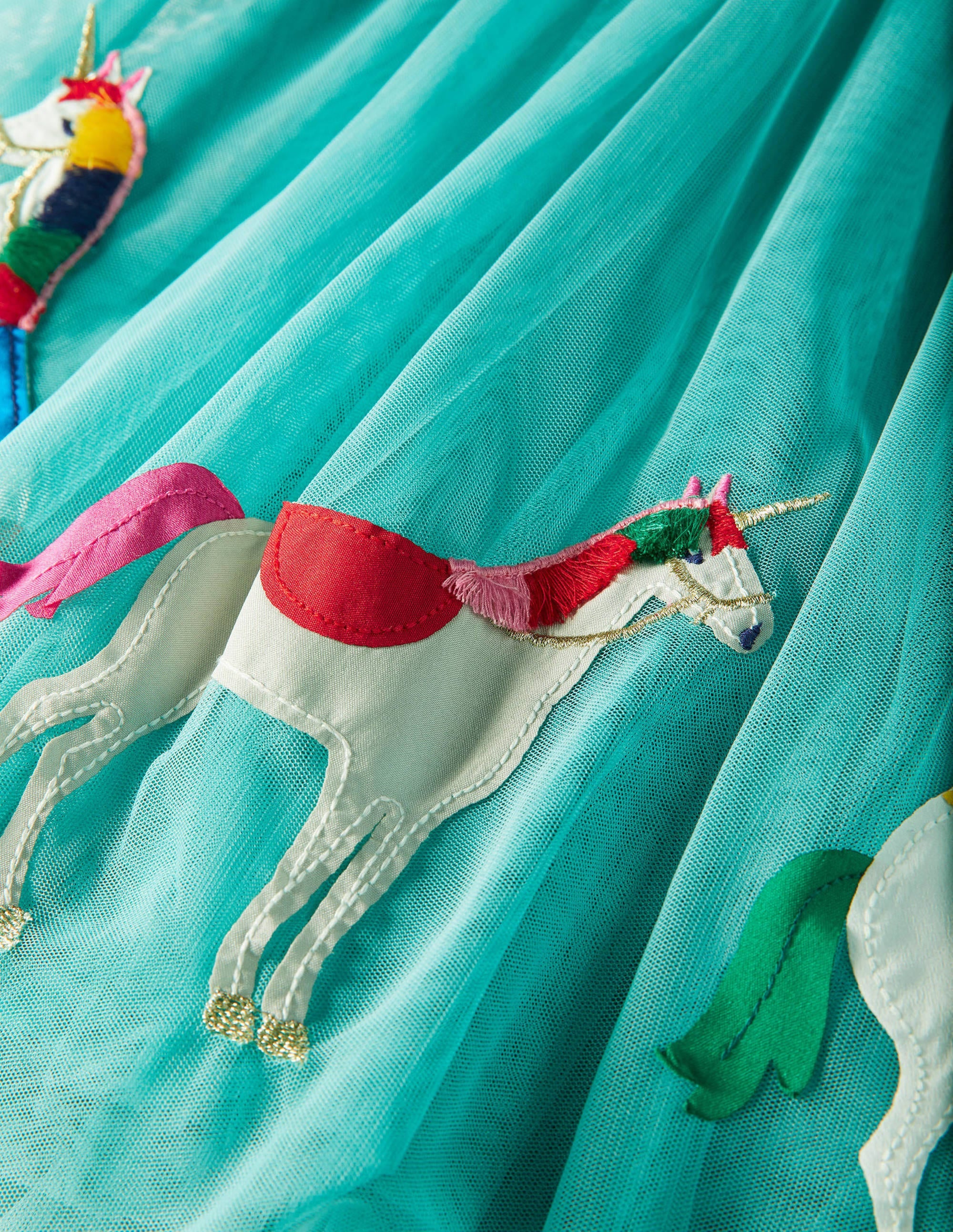 Velvet Bodice Tulle Dress-Brook Blue Unicorns、mySite、ashleygrahame