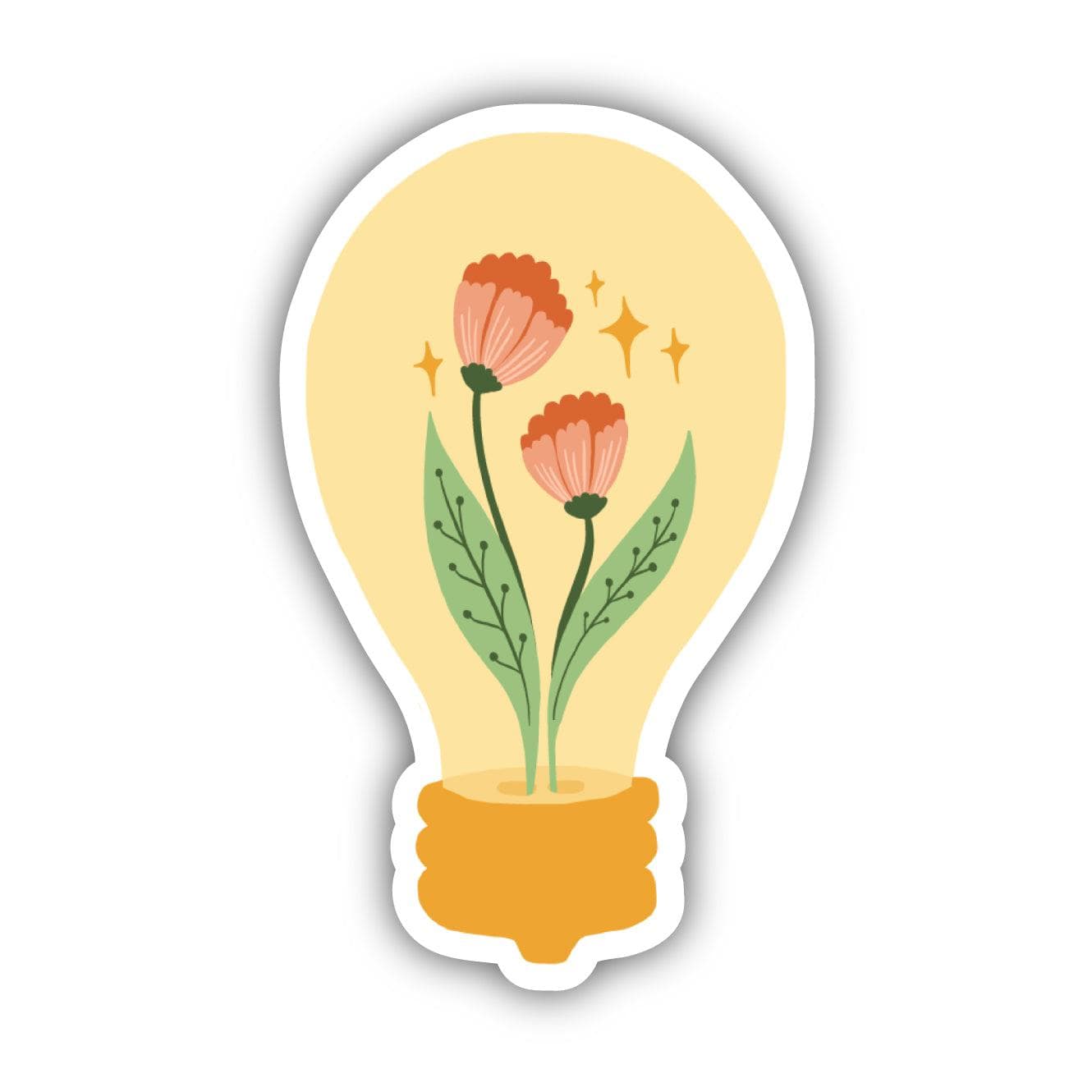  Floral Light Bulb Sticker、mySite、elrpsem3k
