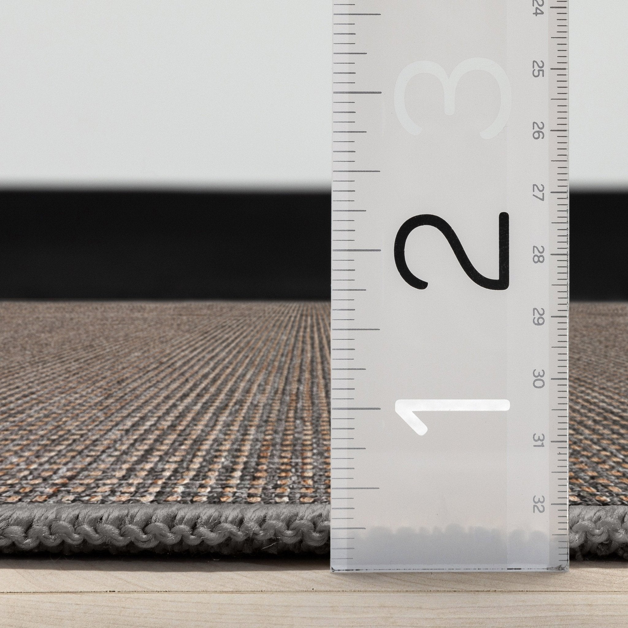 Faux-Jute Airedale Solid & Striped Grey Flatweave 5' x 7' Rug、mySite、gigharbornorthrealestate