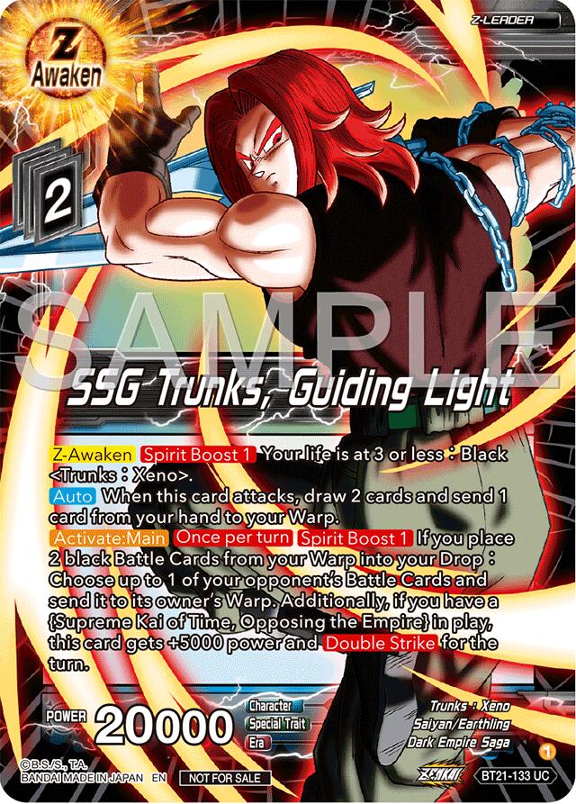 SSG Trunks, Guiding Light (Championship 2024 Finals Zenkai Pack) (BT21-133) Tournament Promotion Cards、mySite、waistdrama