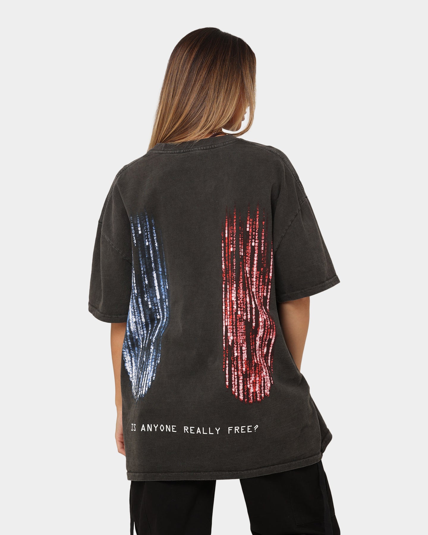 American Thrift X The Matrix Heavyweight Vintage T-Shirt Black Wash、mySite、zt4zffjzw