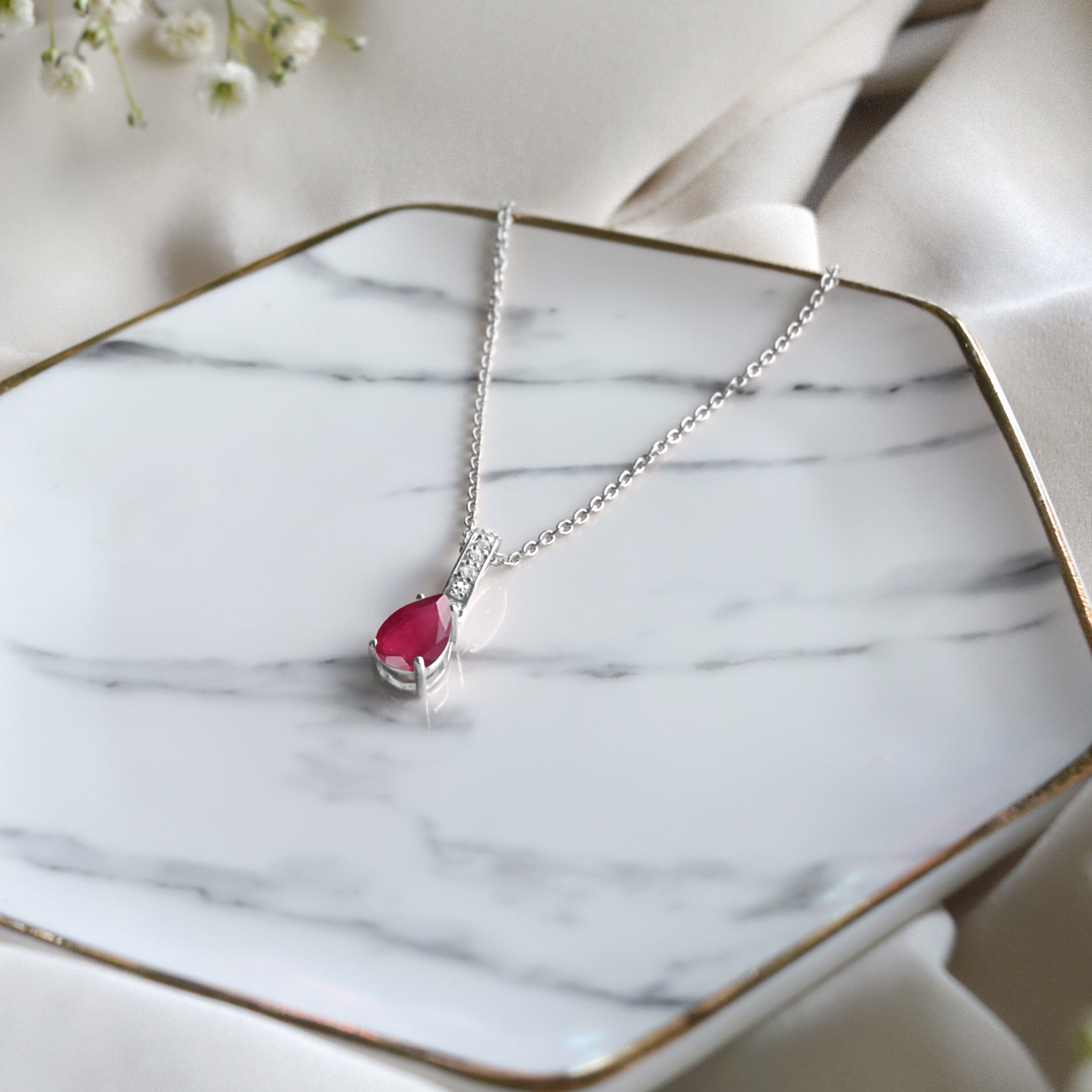 Ruby Necklace Sway - July Birthstone、mySite、hinf8tx79