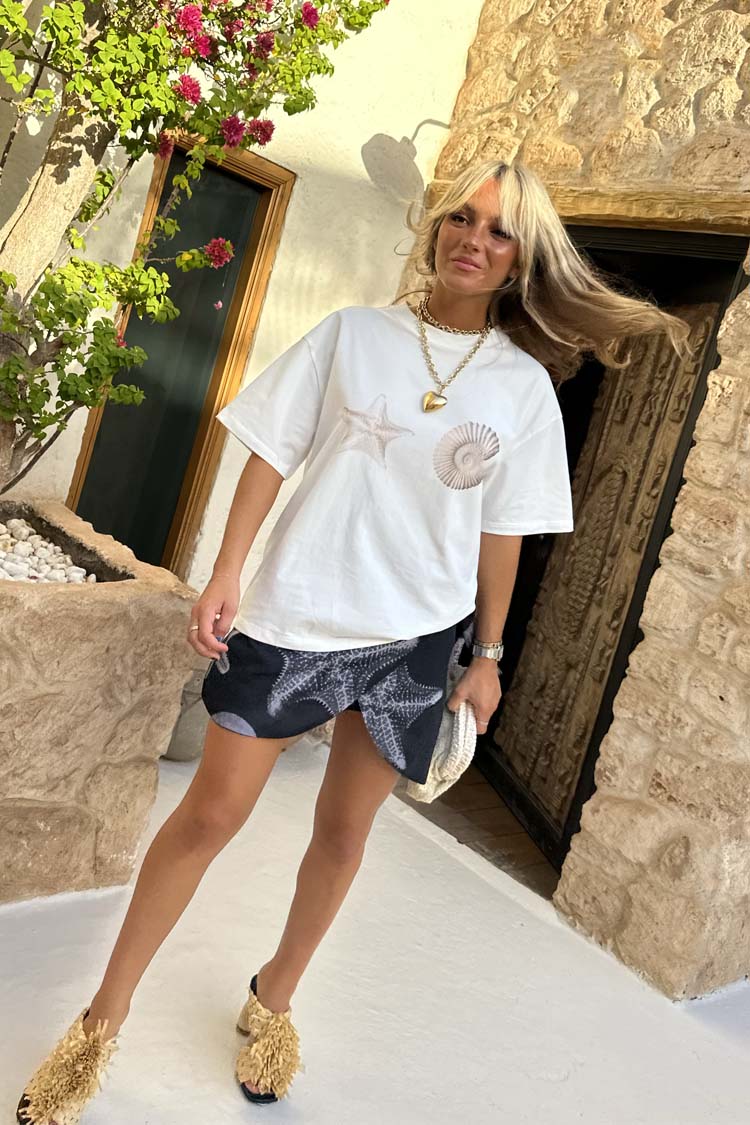 Shell Print Boob T Shirt、mySite、solidvoid