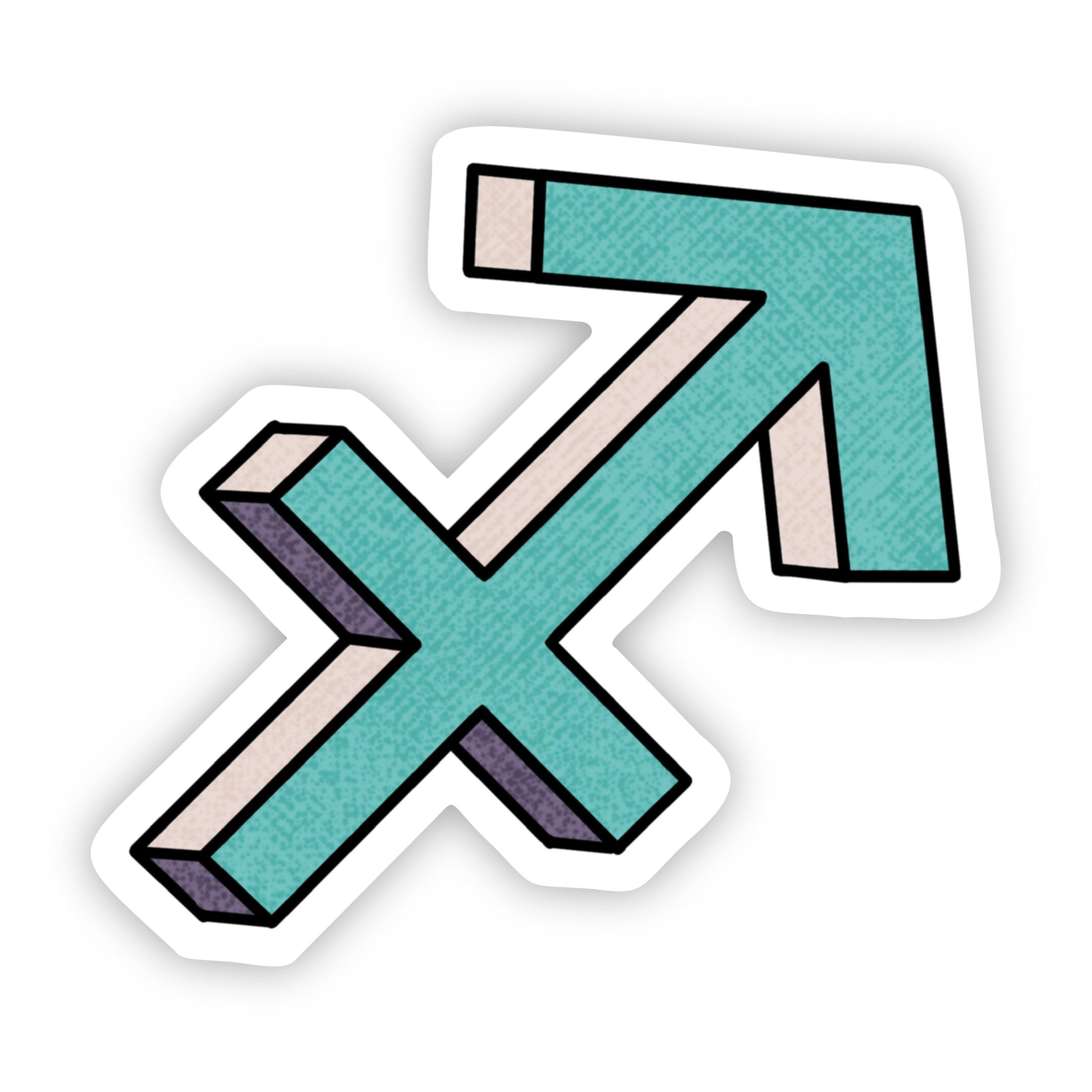  Sagittarius Symbol Zodiac Sticker、mySite、elrpsem3k