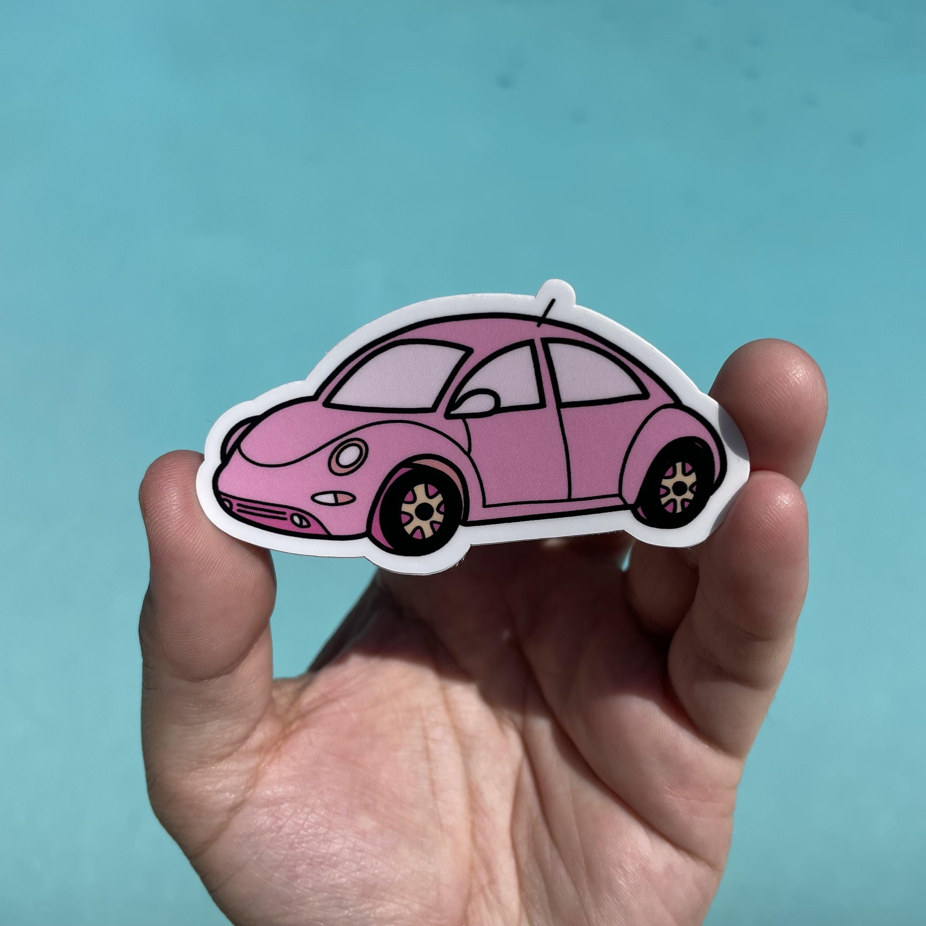  Pink Bug Car Aesthetic Sticker、mySite、elrpsem3k