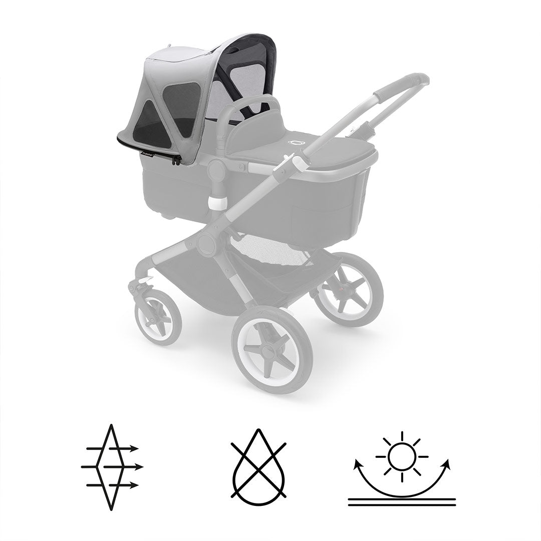  Bugaboo Fox/Fox Cub Breezy Sun Canopy V2 - Misty Grey、mySite、merchandisen