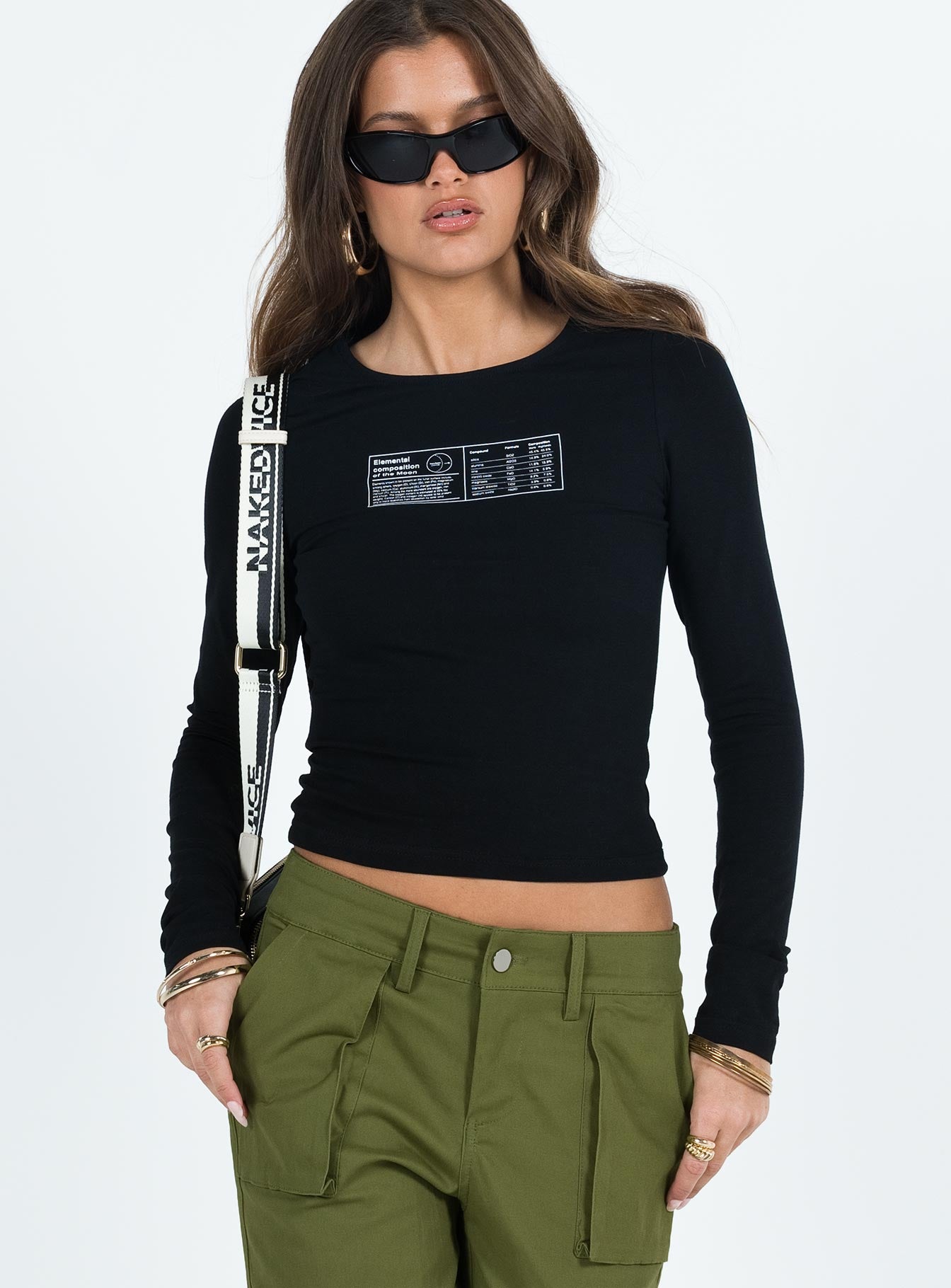 Elements Long Sleeve Top Black、mySite、solidvoid