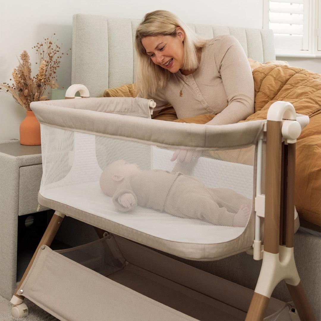  Obaby Cloud Bedside Crib - Oatmeal、mySite、merchandisen