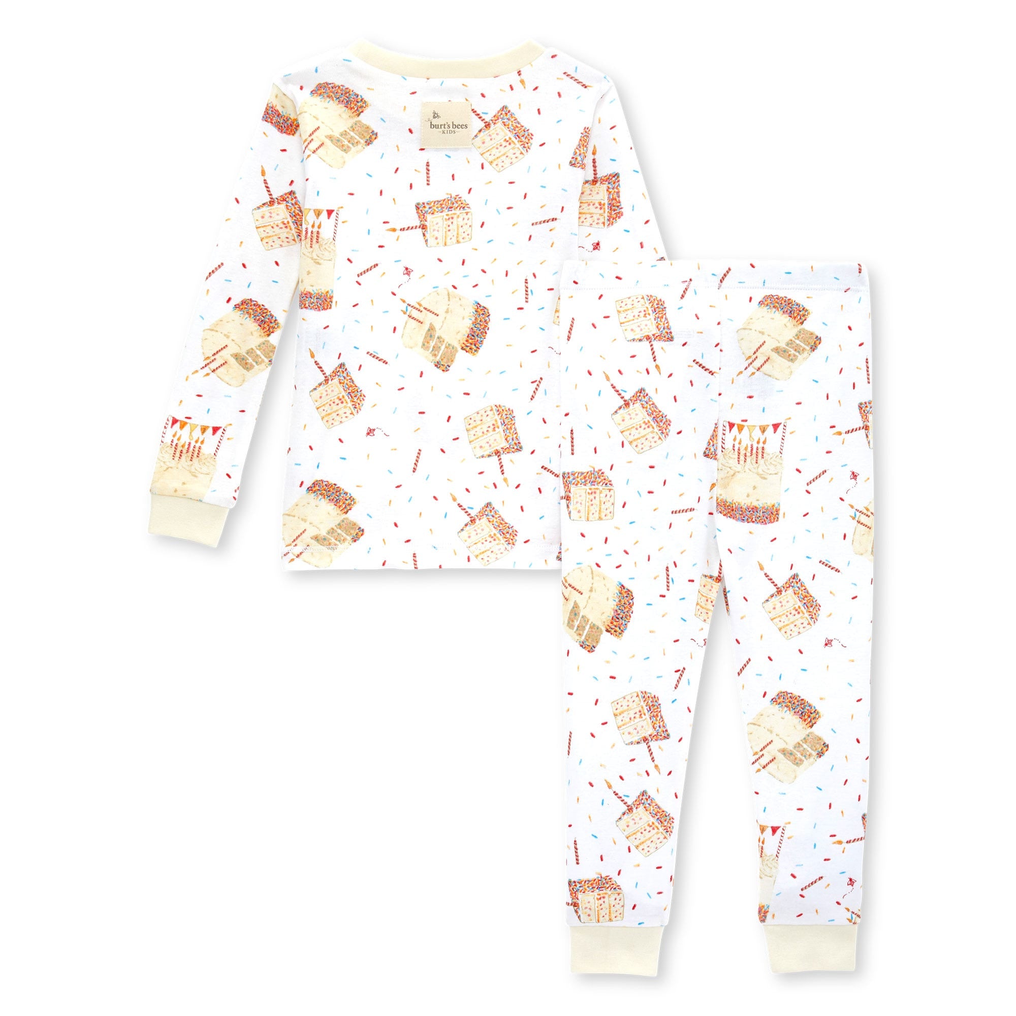 Birthday Cake Organic Two-Piece Long Sleeve Pajamas、mySite、g9winljtr