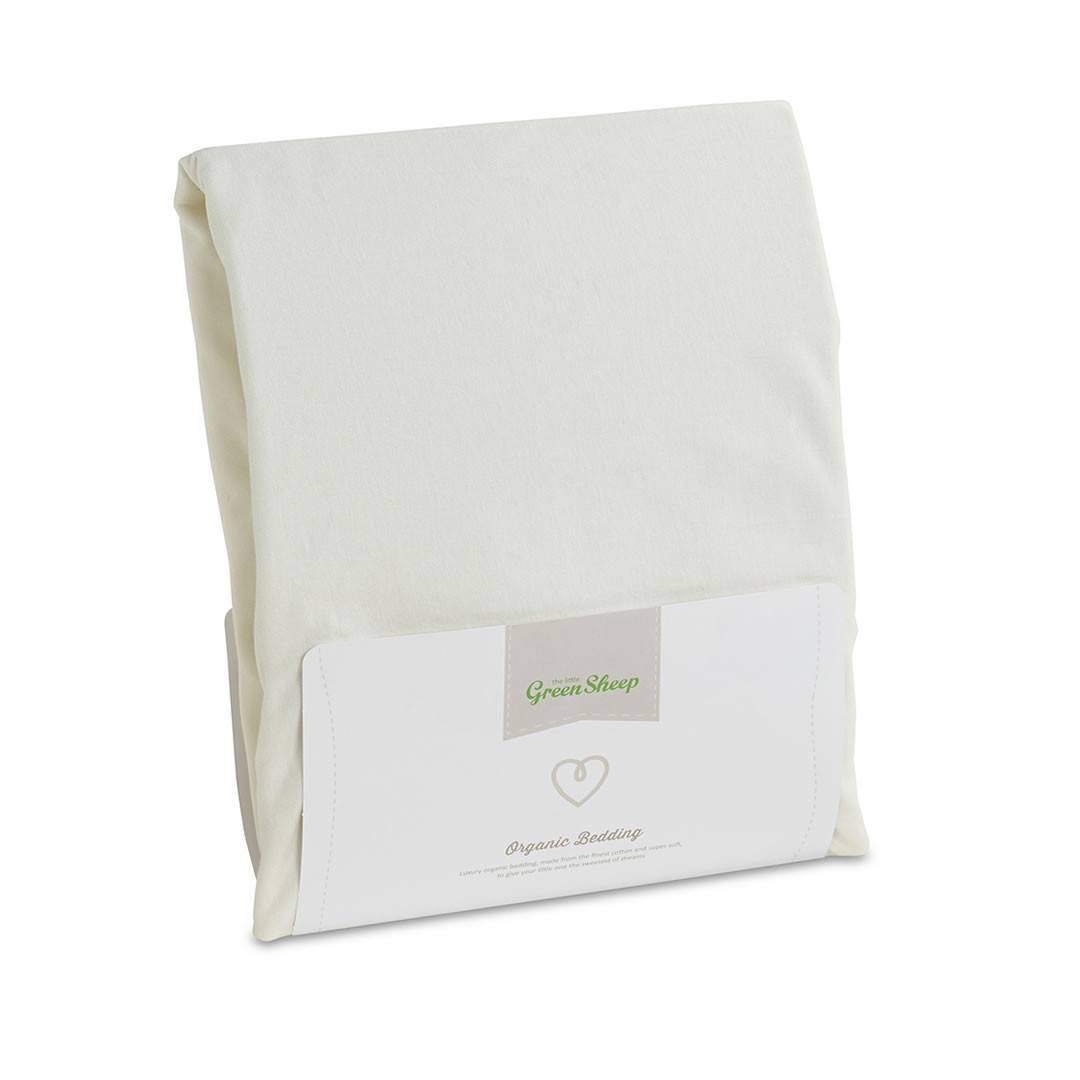 The Little Green Sheep - Organic Jersey Fitted Sheet - Single 90x190cm、mySite、merchandisen