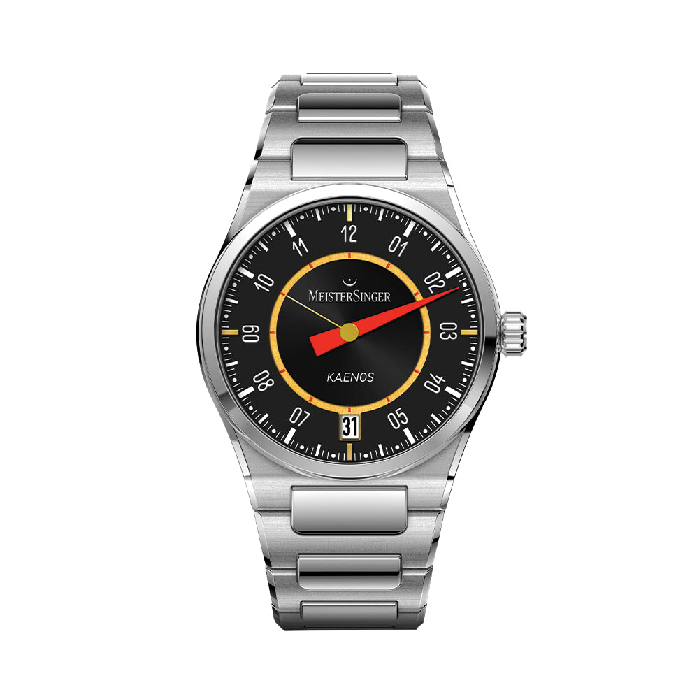  MeisterSinger X Alain Silberstein Limited Edition Kaenos Grand Date 40mm - Black on Bracelet