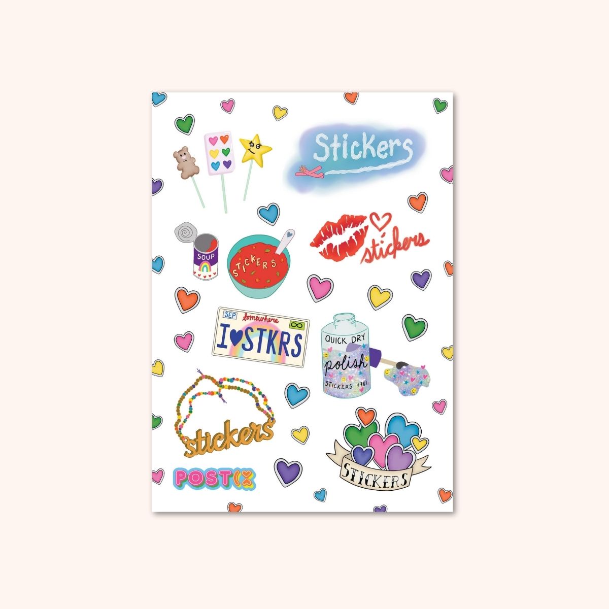  The Sticker Life Frosted Glitter Sticker Sheet、mySite、ghnorth
