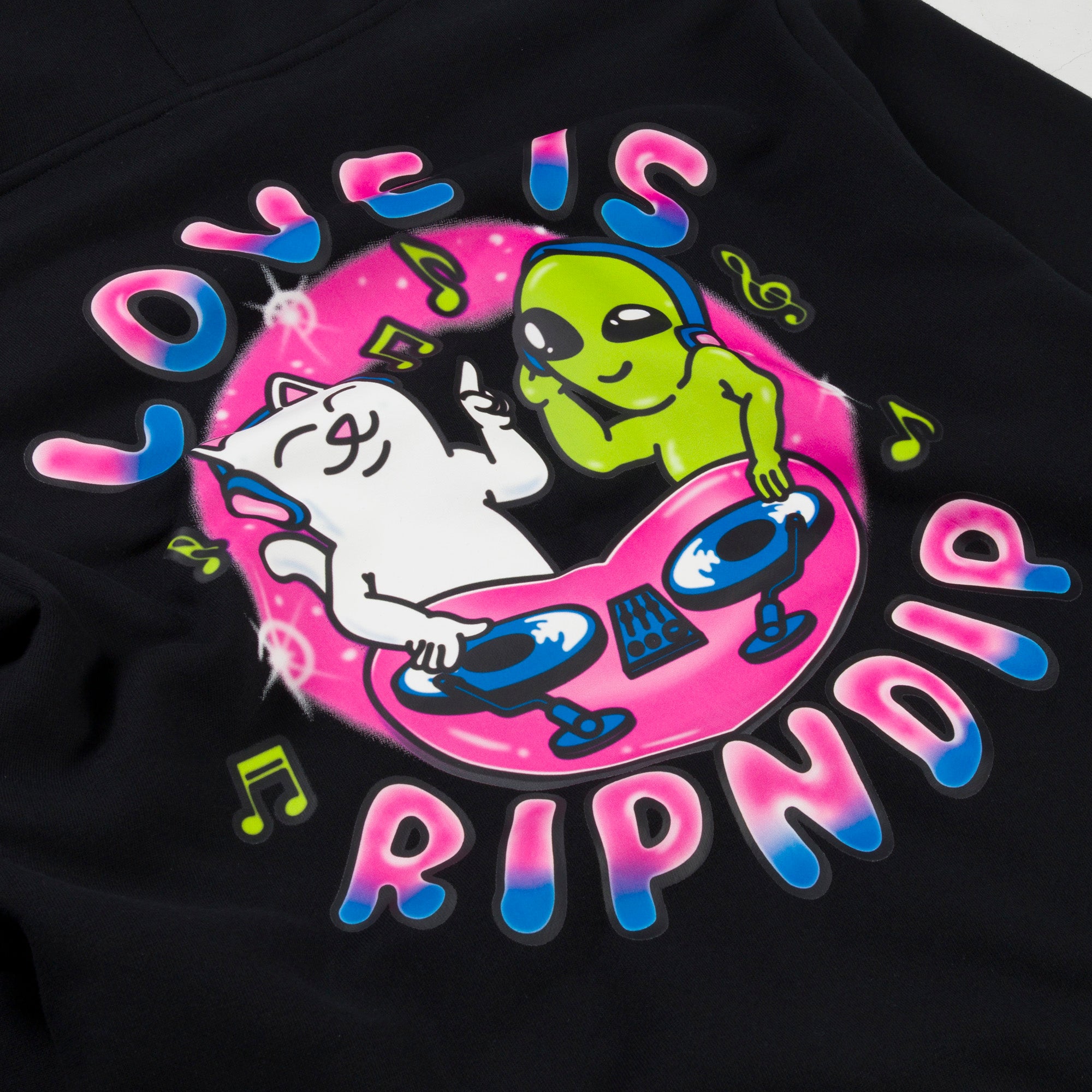  Love Is Ripndip Hoodie (Black)、mySite、merchandisen