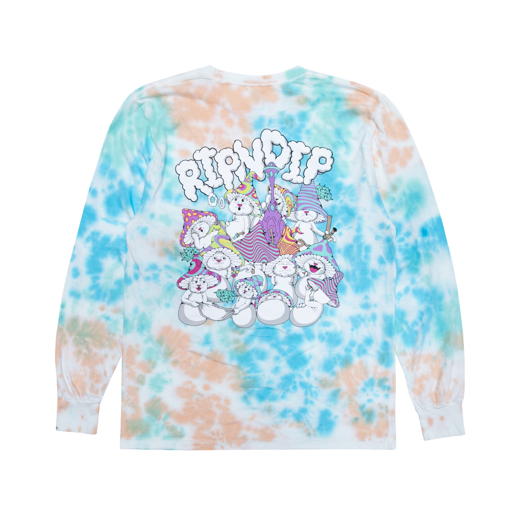  Kaleidoscopic Long Sleeve (Light Blue/Peach Tie Dye)、mySite、merchandisen