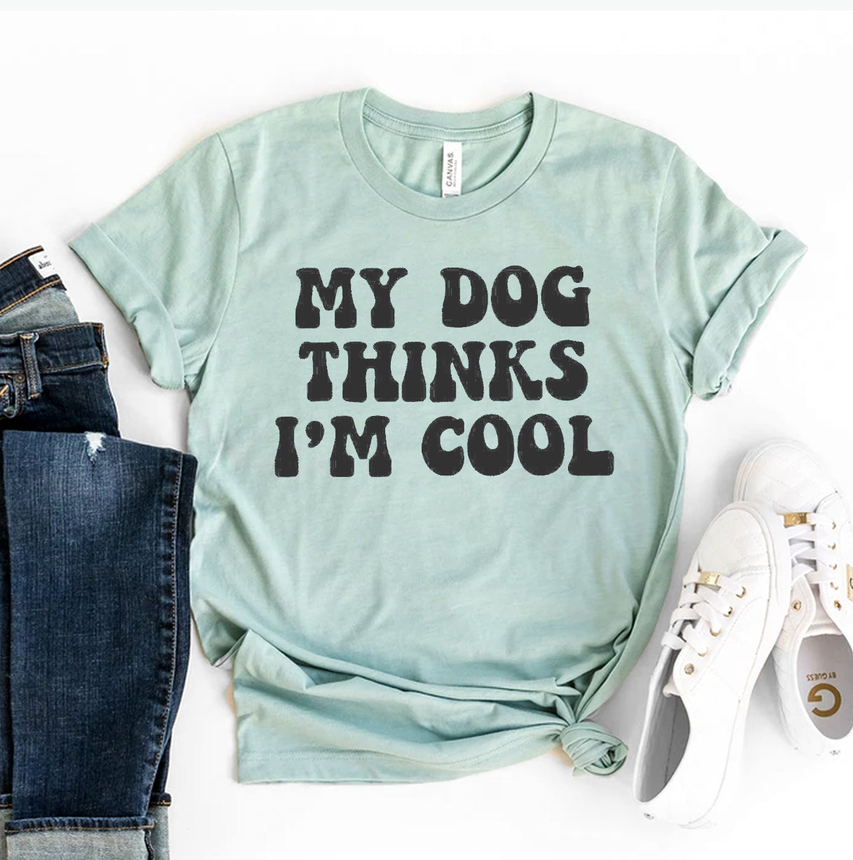 My Dog Thinks I'm Cool T-Shirt、mySite、camillekostekn