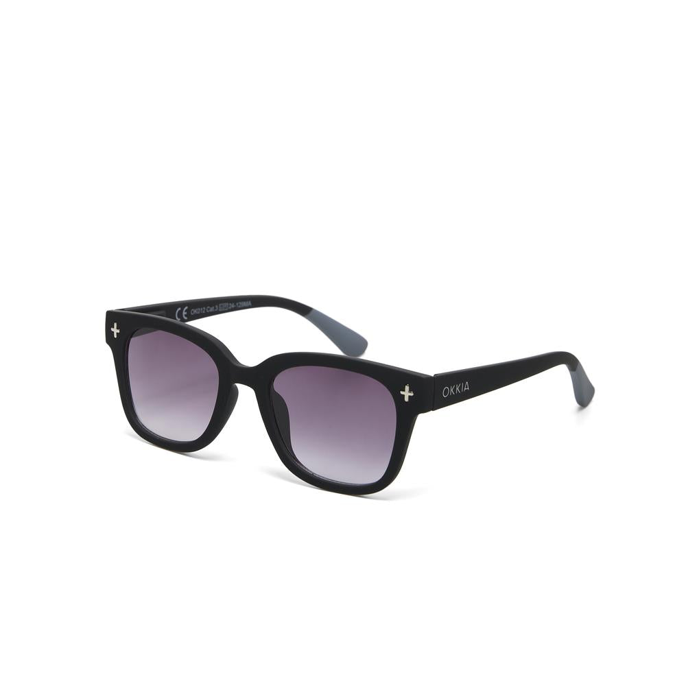 OKKYA - Occhiale Da Sole Premontato Big Frame - Montatura Soft Touch Col. Nero; Lens: Black Gradient、mySite、fannypackpong