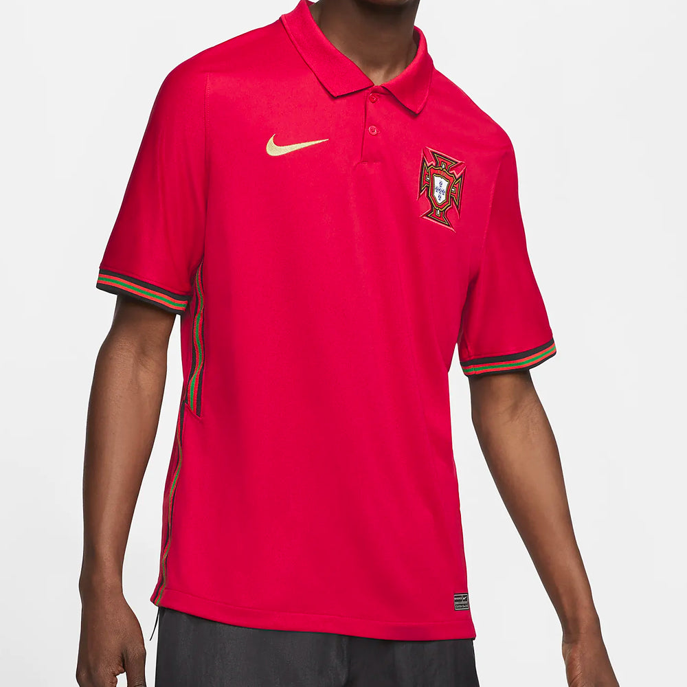 Nike Men's Portugal 20/21 Home Jersey Gym Red/Metallic Gold、mySite、bottomscart