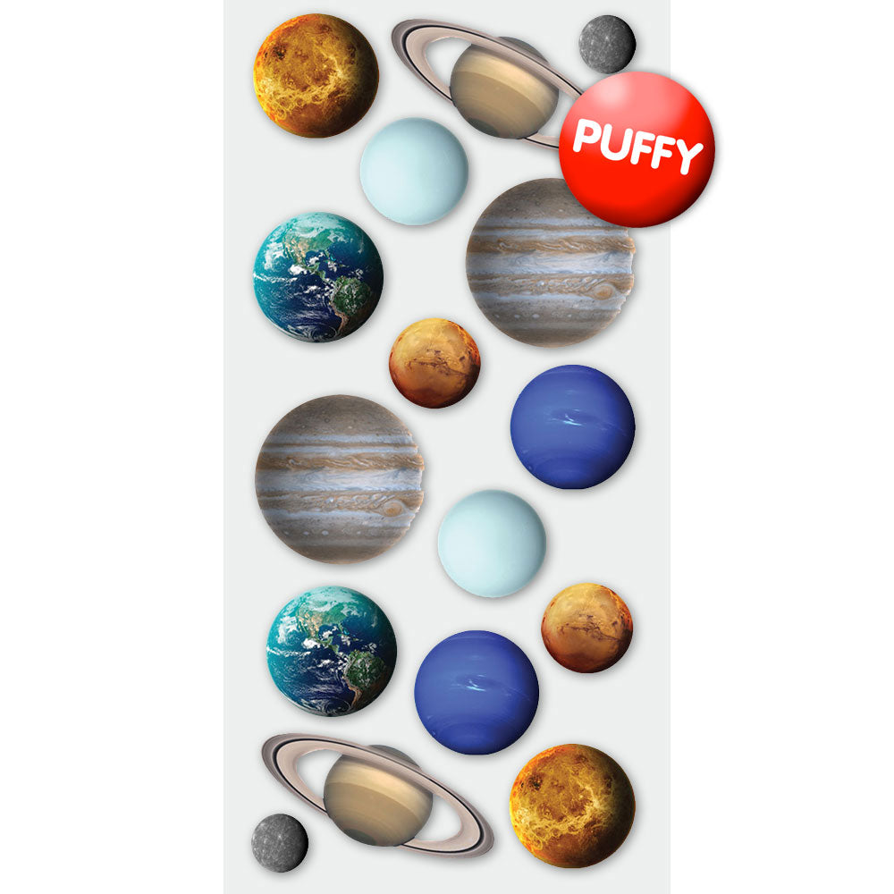  Planets Puffy Stickers、mySite、ghnorth