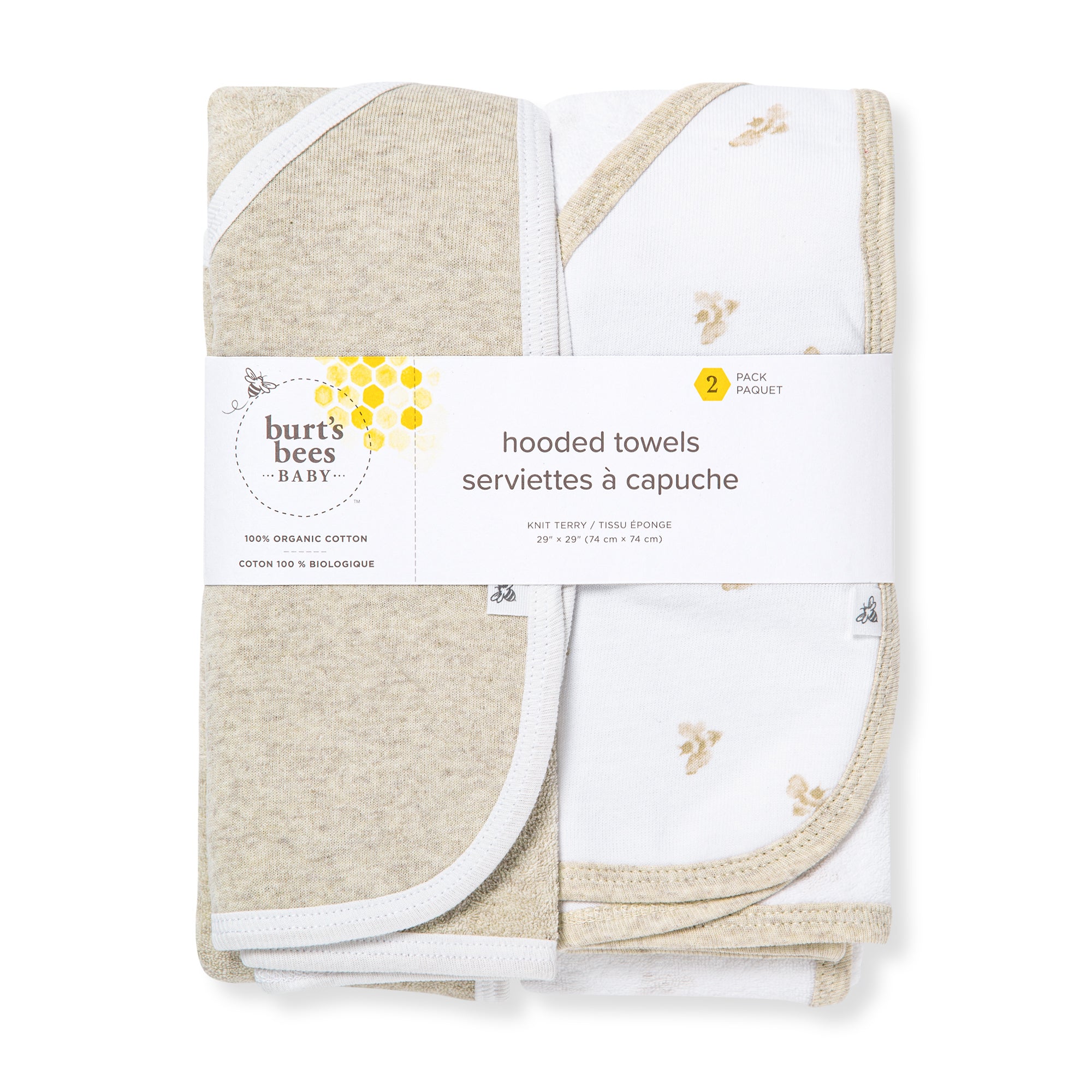 Golden Bee Organic Knit Terry Towels Set of 2、mySite、g9winljtr
