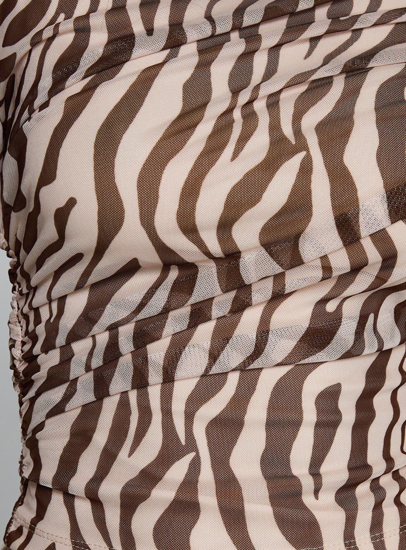 Isolda Long Sleeve Top Brown Zebra、mySite、solidvoid