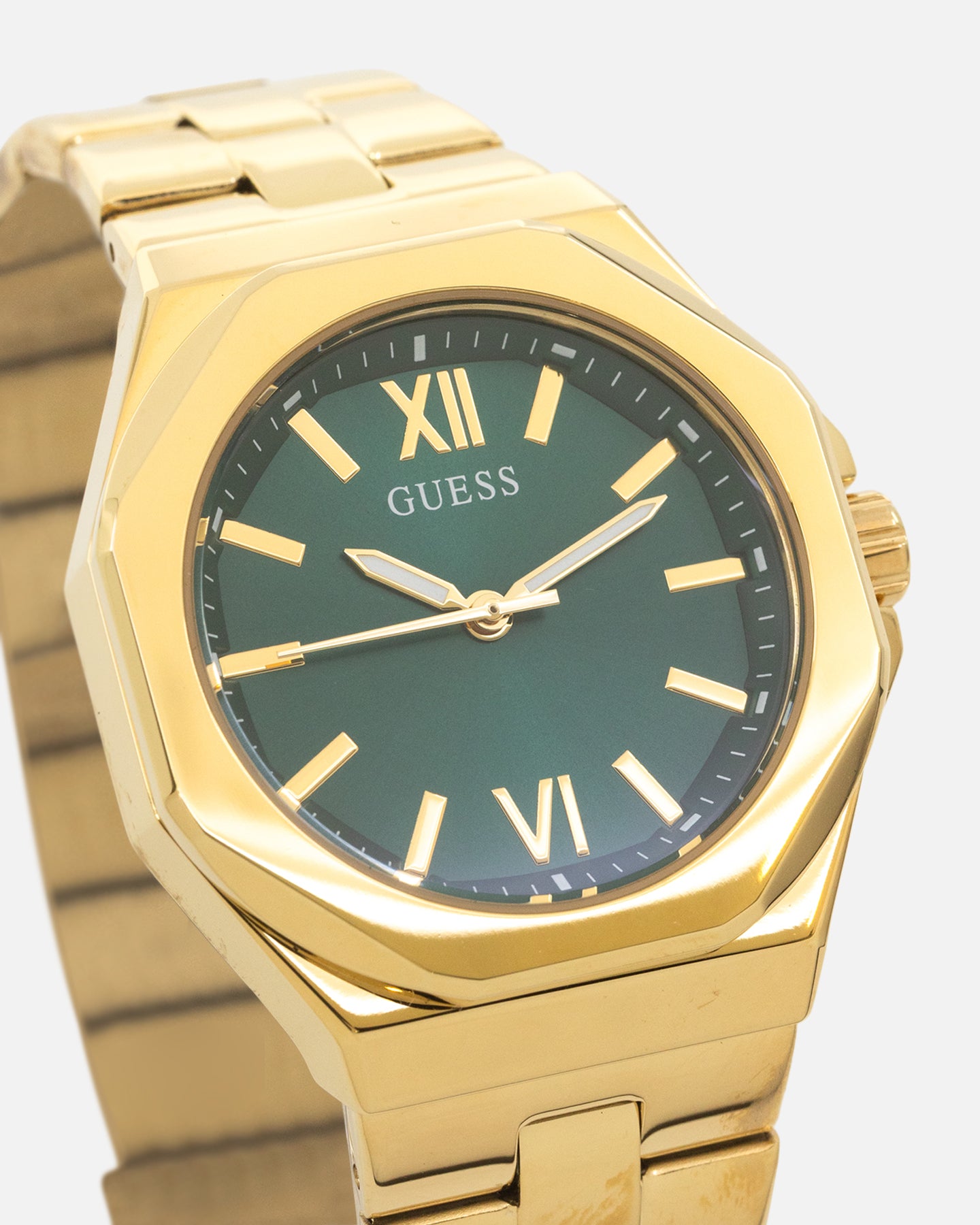 Guess Mainline Women's Empress Bracelet Watch Gold/Green、mySite、zt4zffjzw