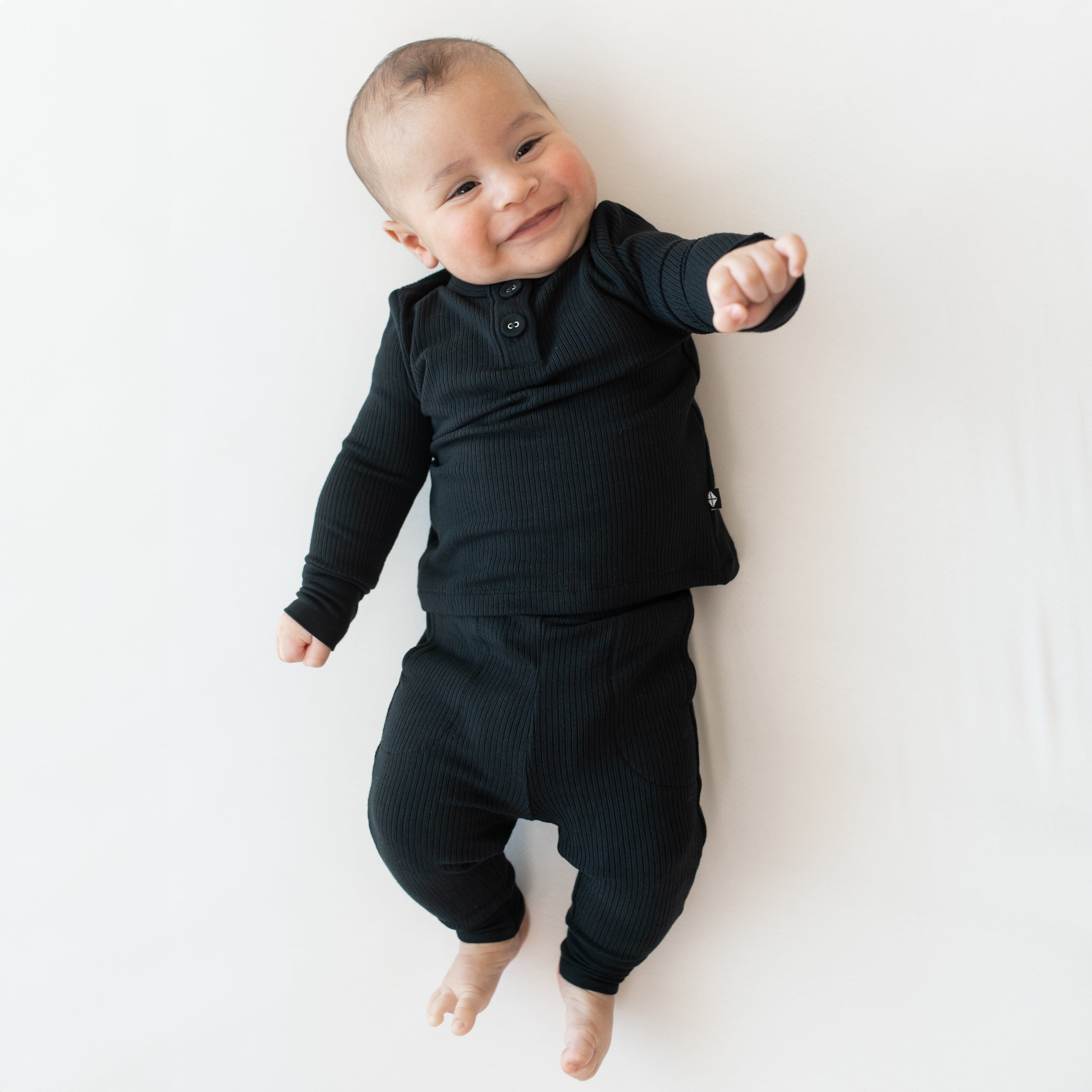 Ribbed Infant Henley Set in Midnight、mySite、layawaytickets