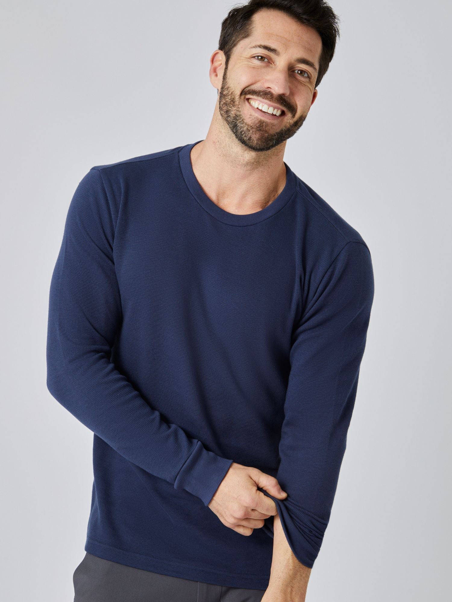  Navy Thermal Long Sleeve Crew、mySite、ghnorth