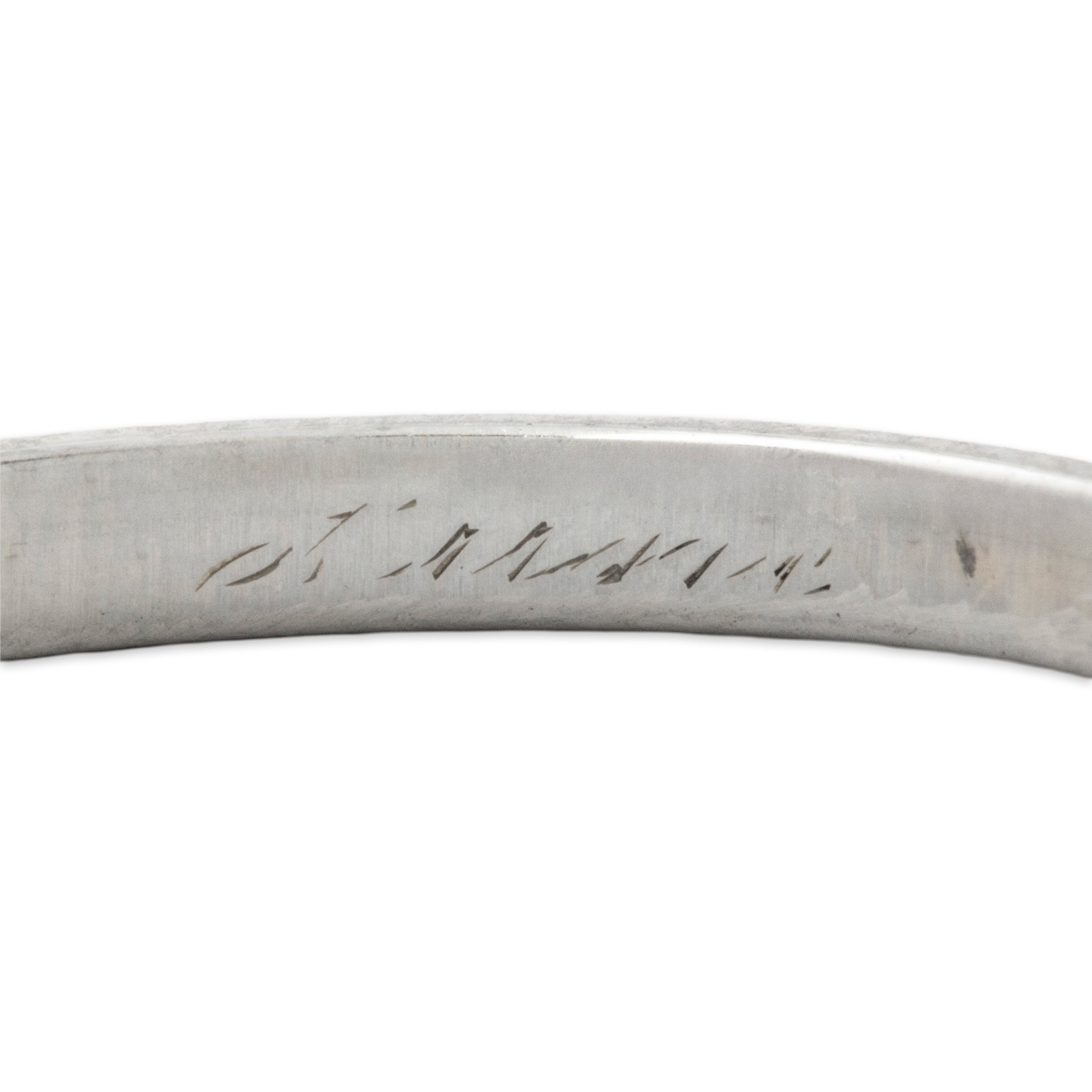 Antique Art Deco 18k White Gold Geometric Band Ring 7.50、mySite、hinf8tx79