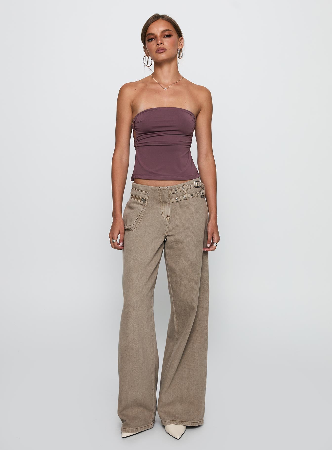 Round The World Strapless Purple、mySite、solidvoid