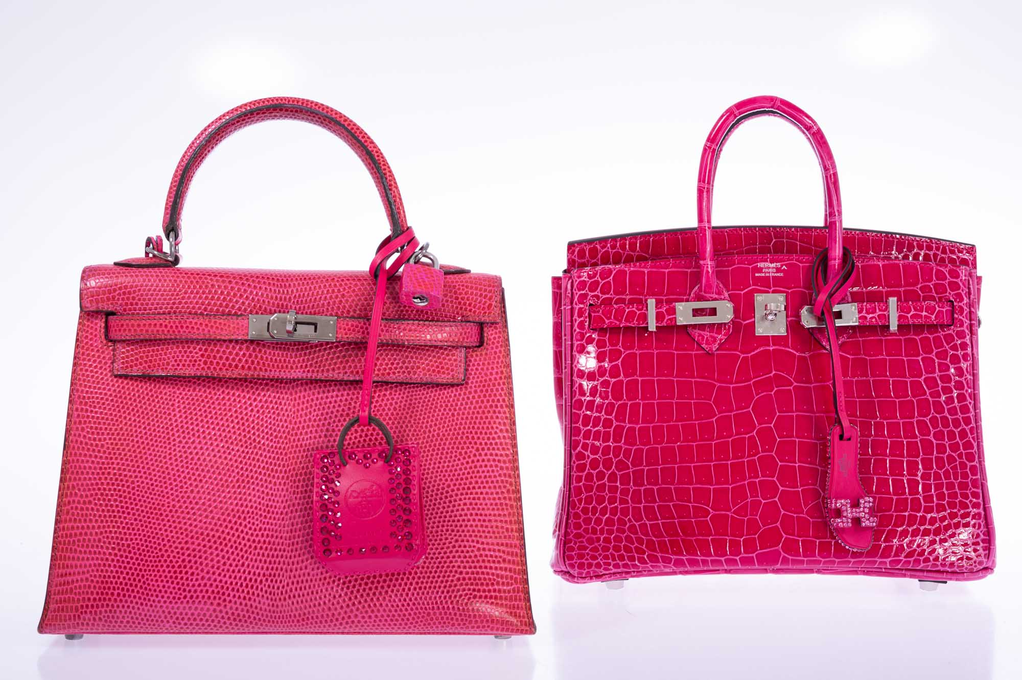 Hermès Milo Lambskin Swift Shopping Bag Charm Rose Mexico Custom Swarovski、mySite、garminoutage.com