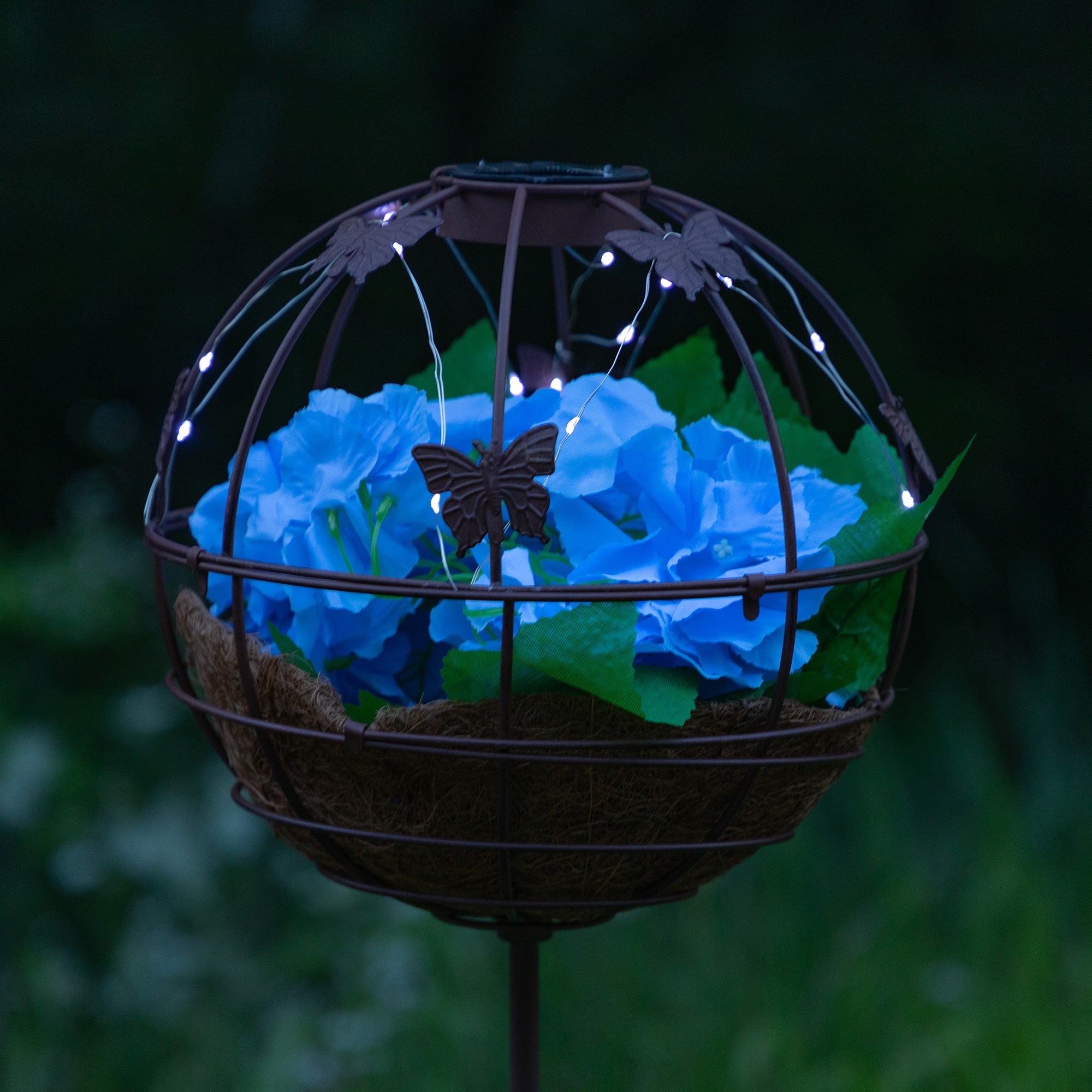 Garden Sphere Solar Planter、mySite、camillekostekn