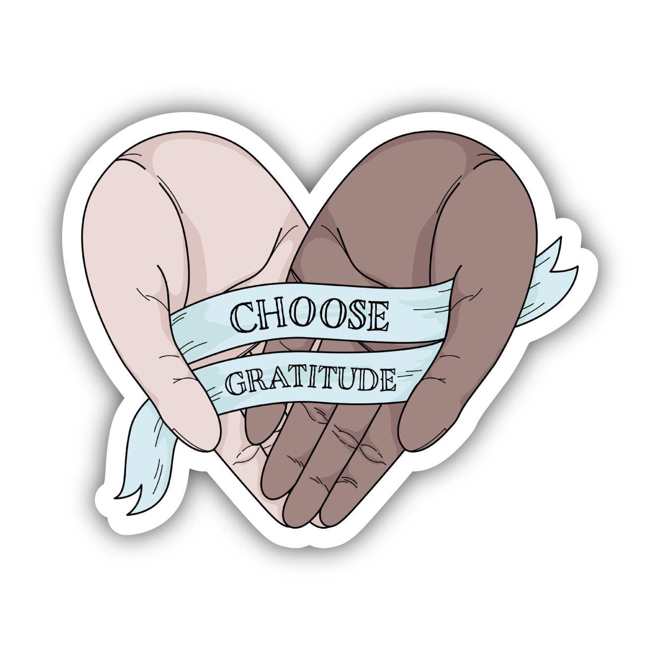  Choose Gratitude Positivity Sticker、mySite、ghnorth