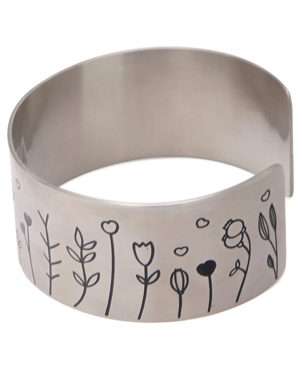 Choose Joy Adjustable Stainless Steel Cuff Bracelet、mySite、topwebapps