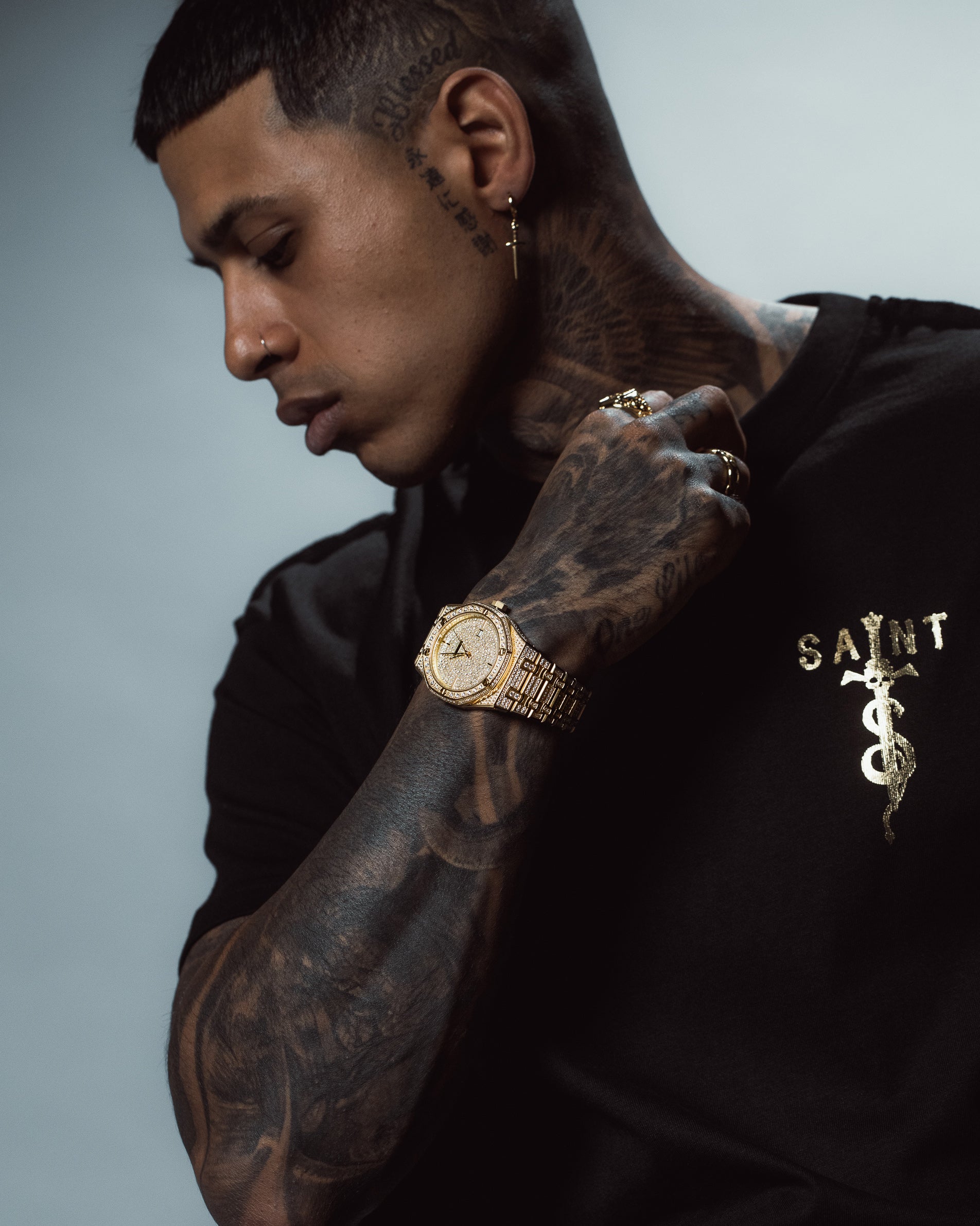 Saint Morta Medio Premierre Watch Iced Gold、mySite、zt4zffjzw