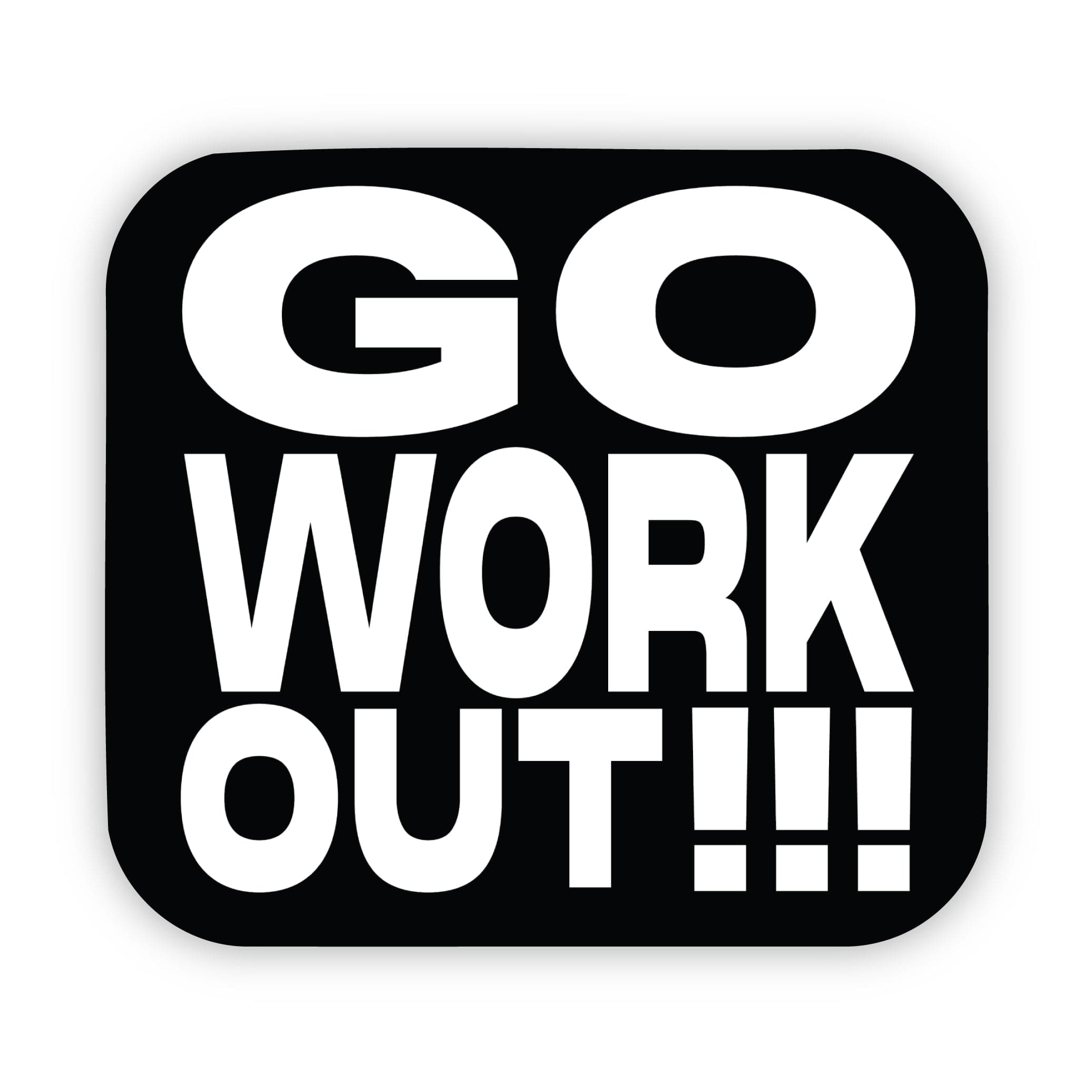  Go Workout!!! Sticker - Black and White、mySite、elrpsem3k