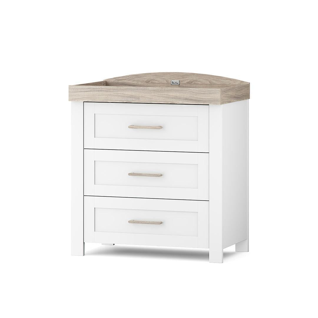  Silver Cross Valencia 2 Piece Nursery Set (Cot Bed & Dresser) - Ash White、mySite、merchandisen