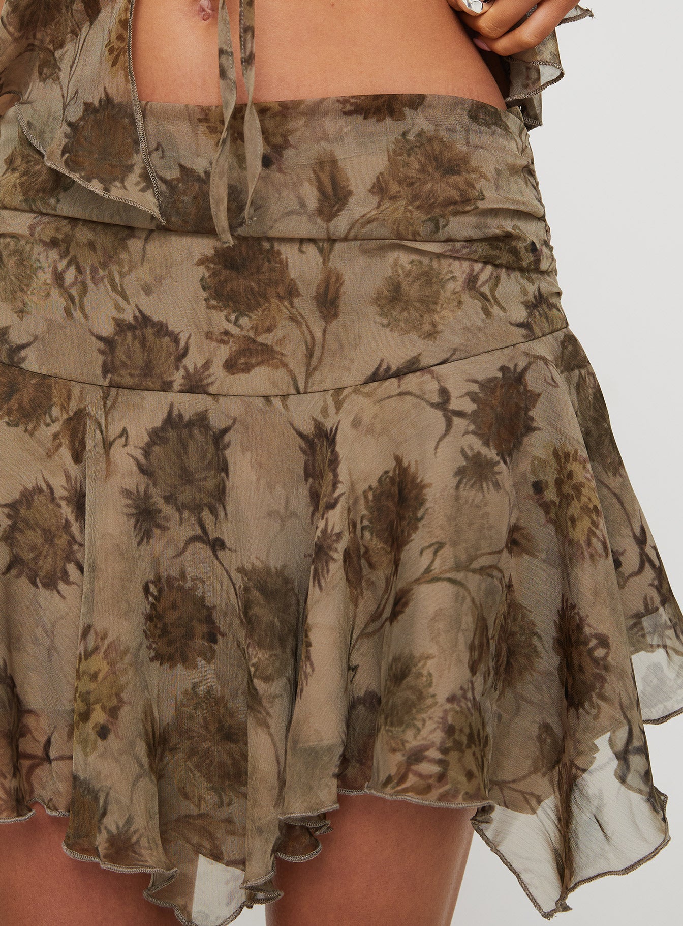 Ronni Mesh Mini Skirt Multi、mySite、solidvoid