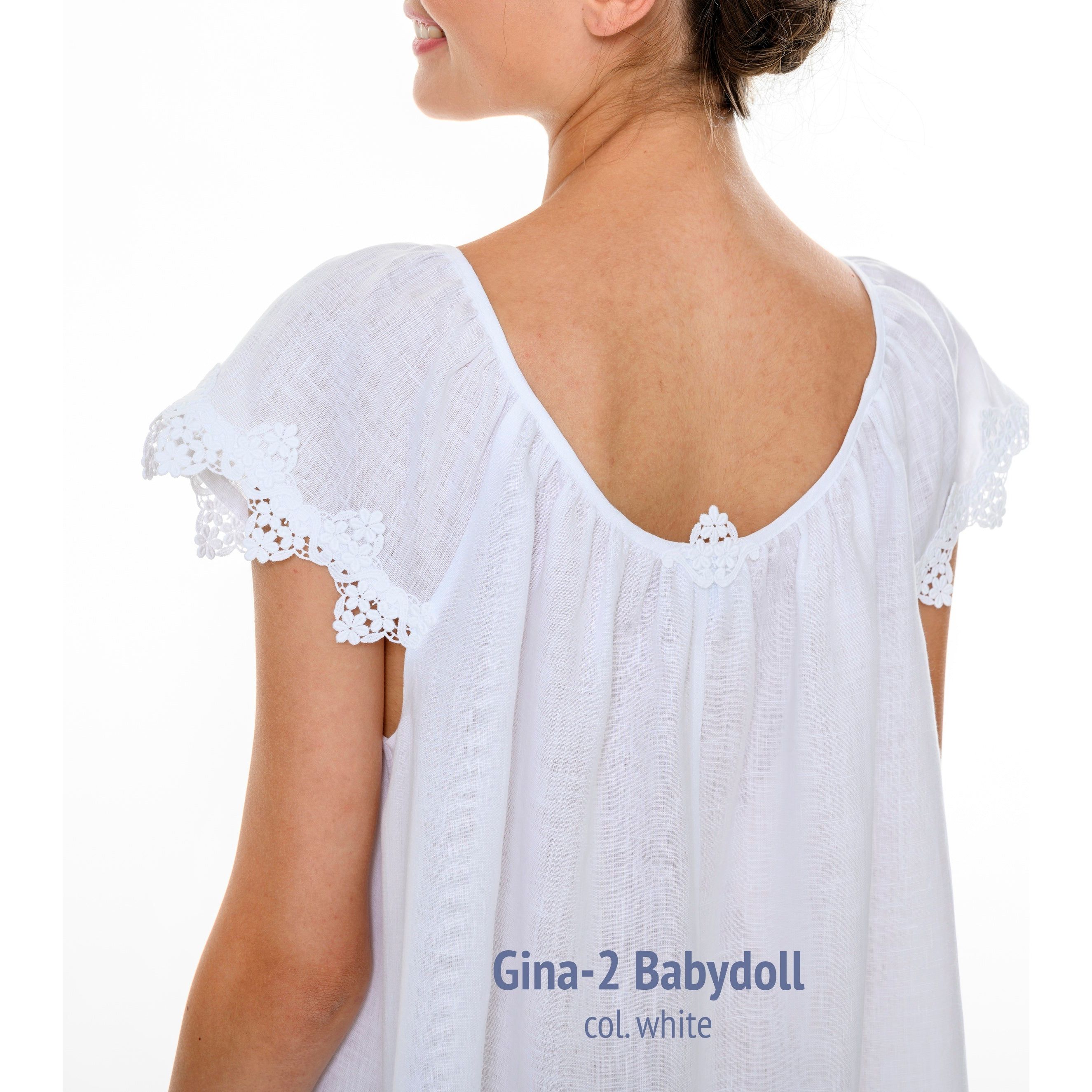  Celestine Gina 2 Babydoll - White、mySite、justintrudeaud